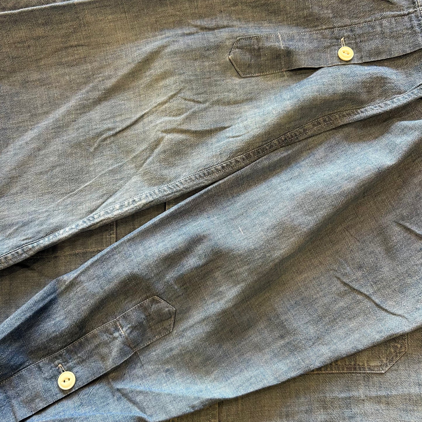 00's Polo by Ralph Lauren band collar shirt (M)/A6335SH-SO