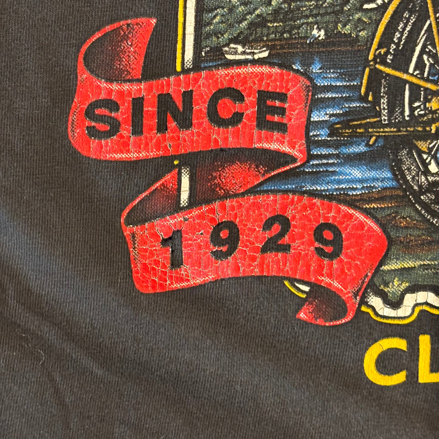 90's Hanes Harley-Davidson Cleveland, Ohio イーグル プリントTシャツ 黒 (M)/A3659T-SO