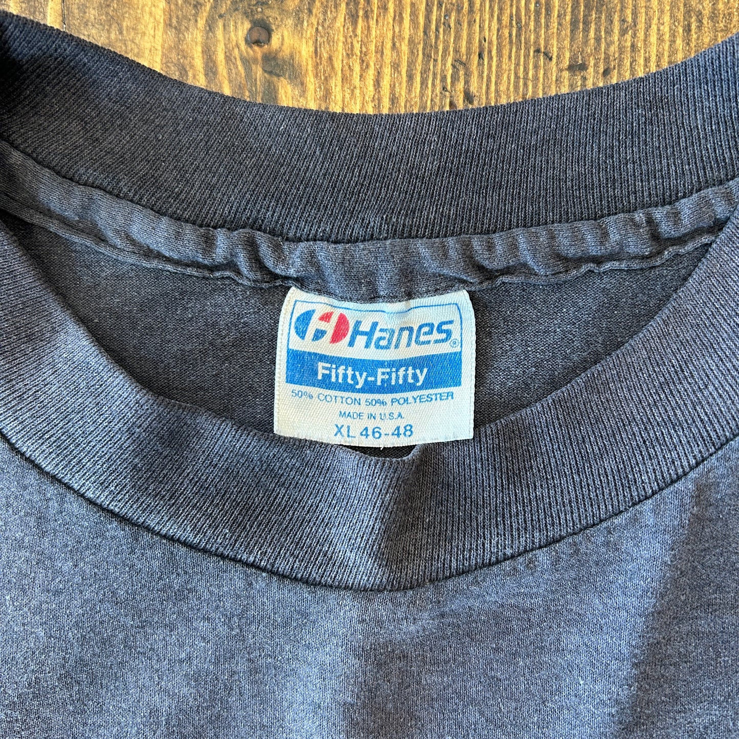 80's Hanes "エルム街の悪夢"パロディー イベントTシャツ 黒(XL)/A7527T-SO
