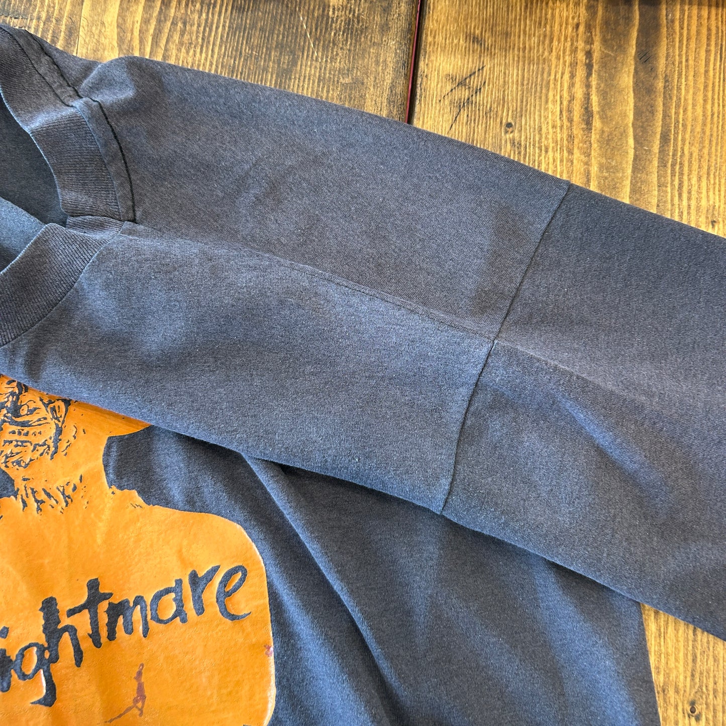 80's Hanes "エルム街の悪夢"パロディー イベントTシャツ 黒(XL)/A7527T-SO