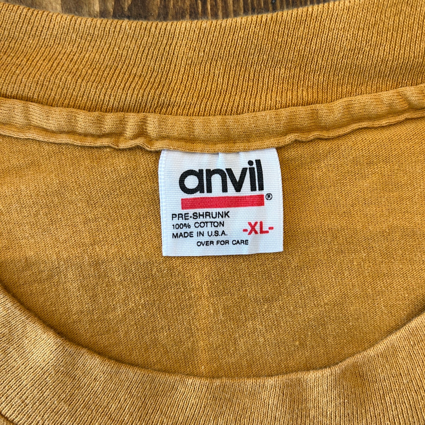 90's anvil "Harbor Hill Sock Hop"ダンスイベントTシャツ フロッキープリント (XL)/A7385T-SO