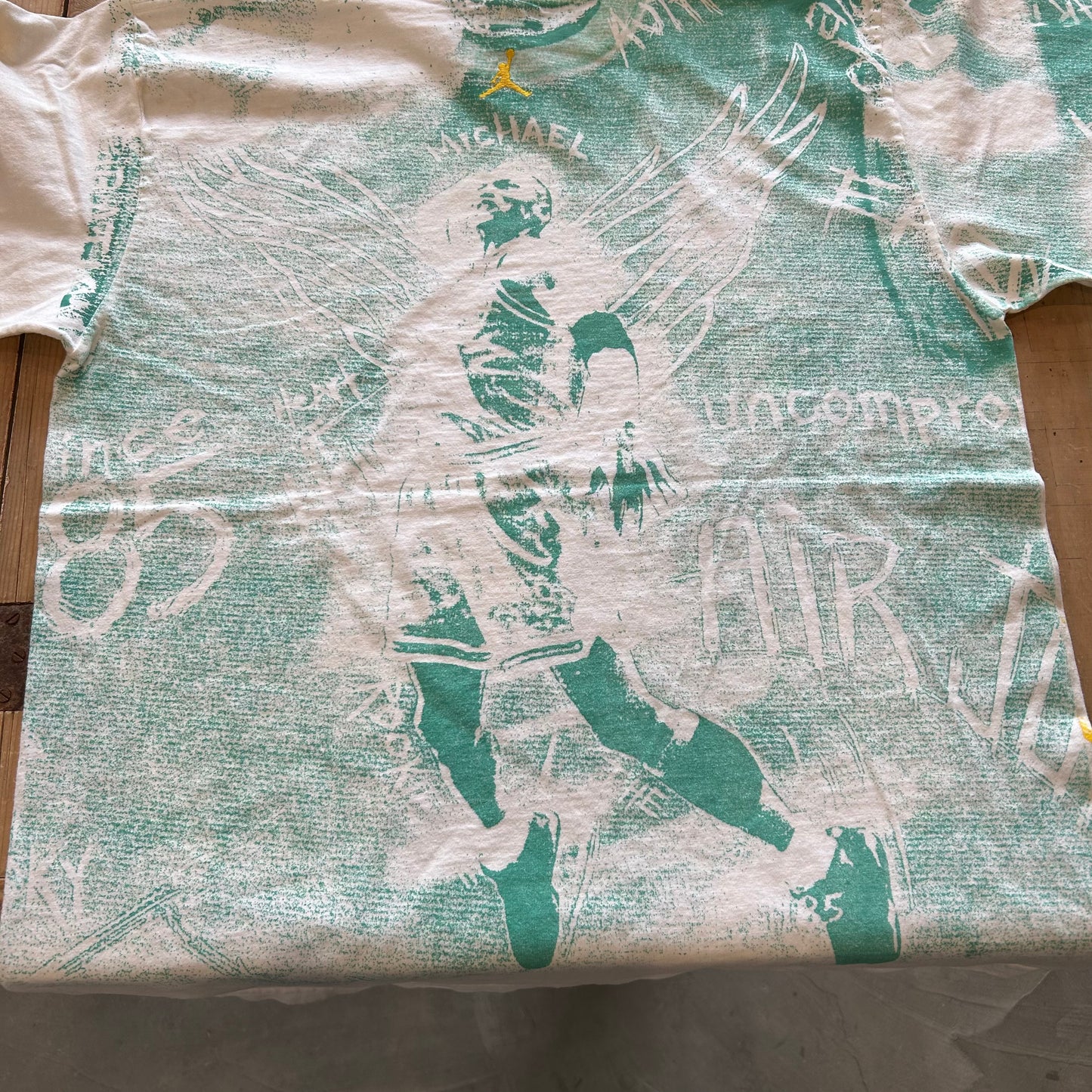 00's AIR JORDAN オールオーバープリントTシャツ (L)/A3578T-S