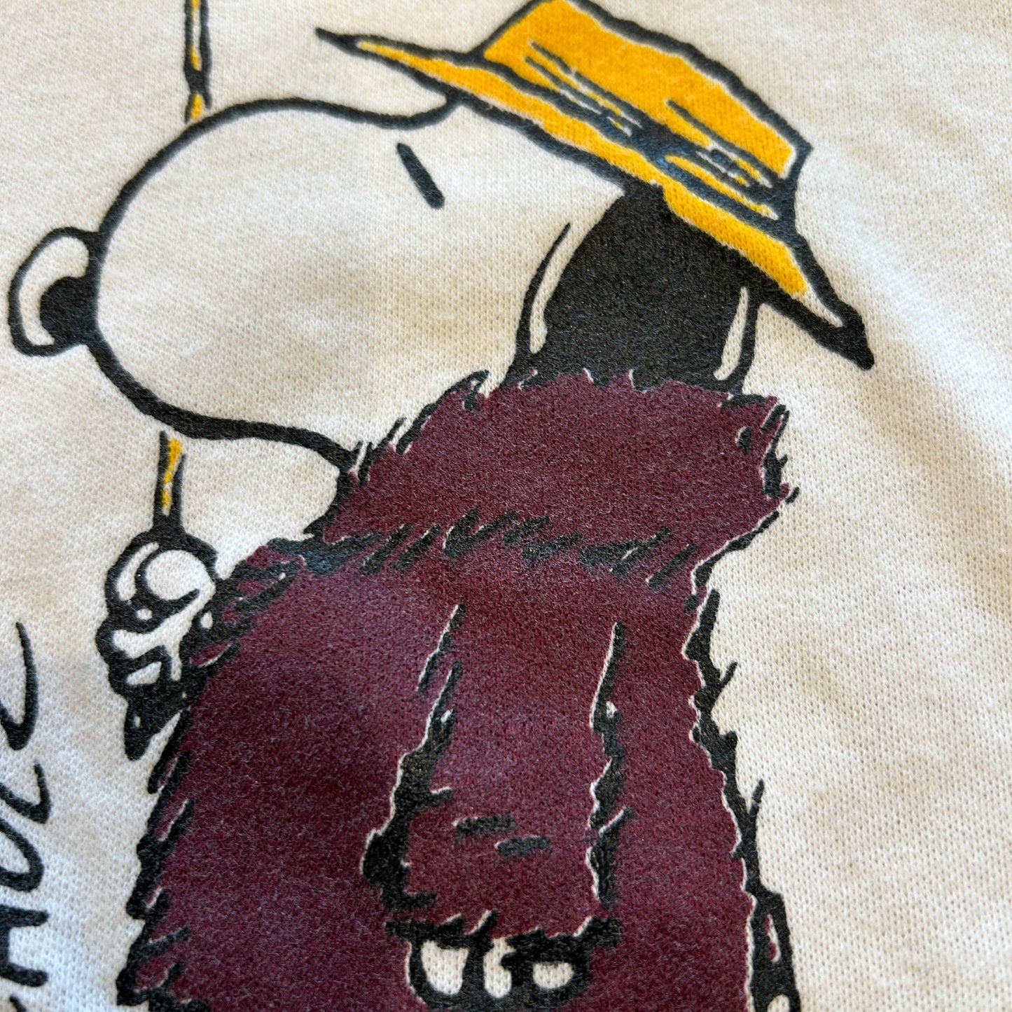 80's ARTEX スヌーピー GO TEAM! フットボールTシャツ (L)/A7304T-SO