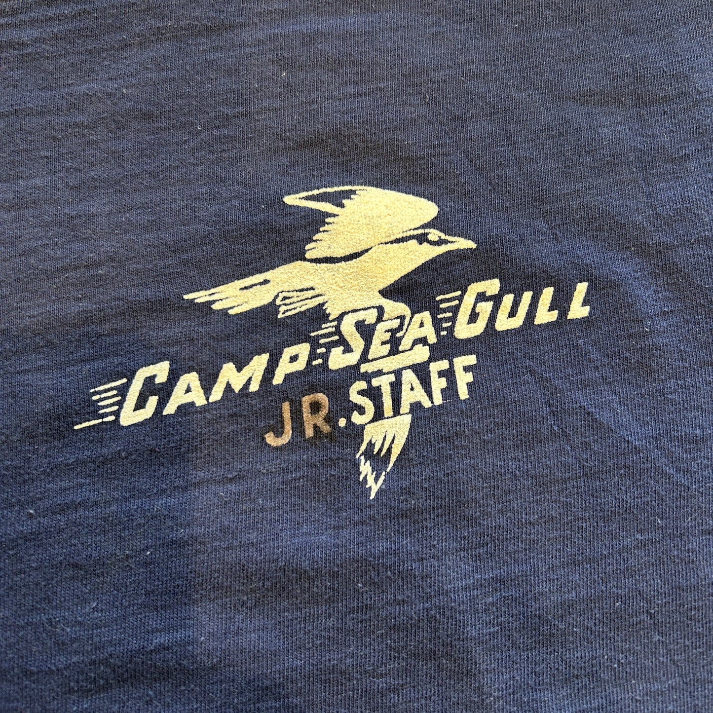 70's Champion チャンピオン バータグ トリムTシャツ リンガー 紺白(M)/A7553T-SO