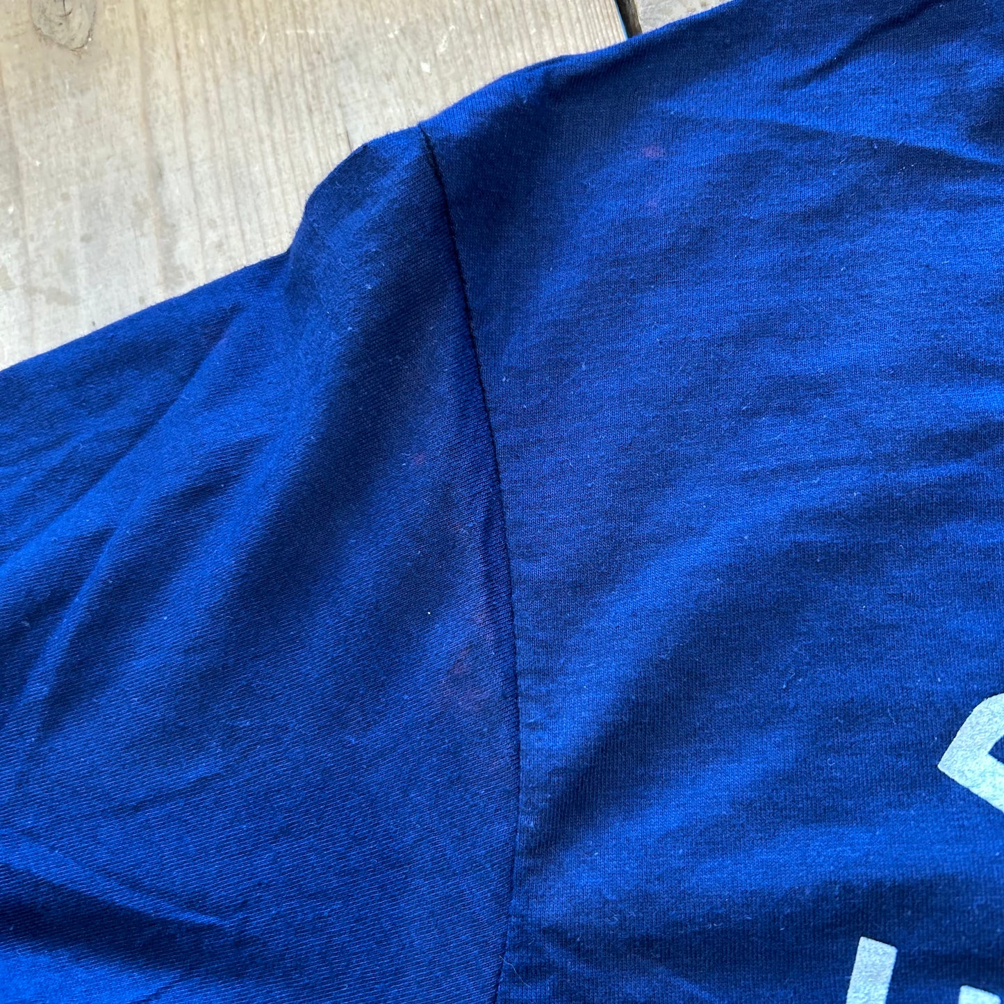 70's Hanes vice Drugs&the law ヒューストン大学 カレッジTシャツ紺色(L)/A6362T-SO