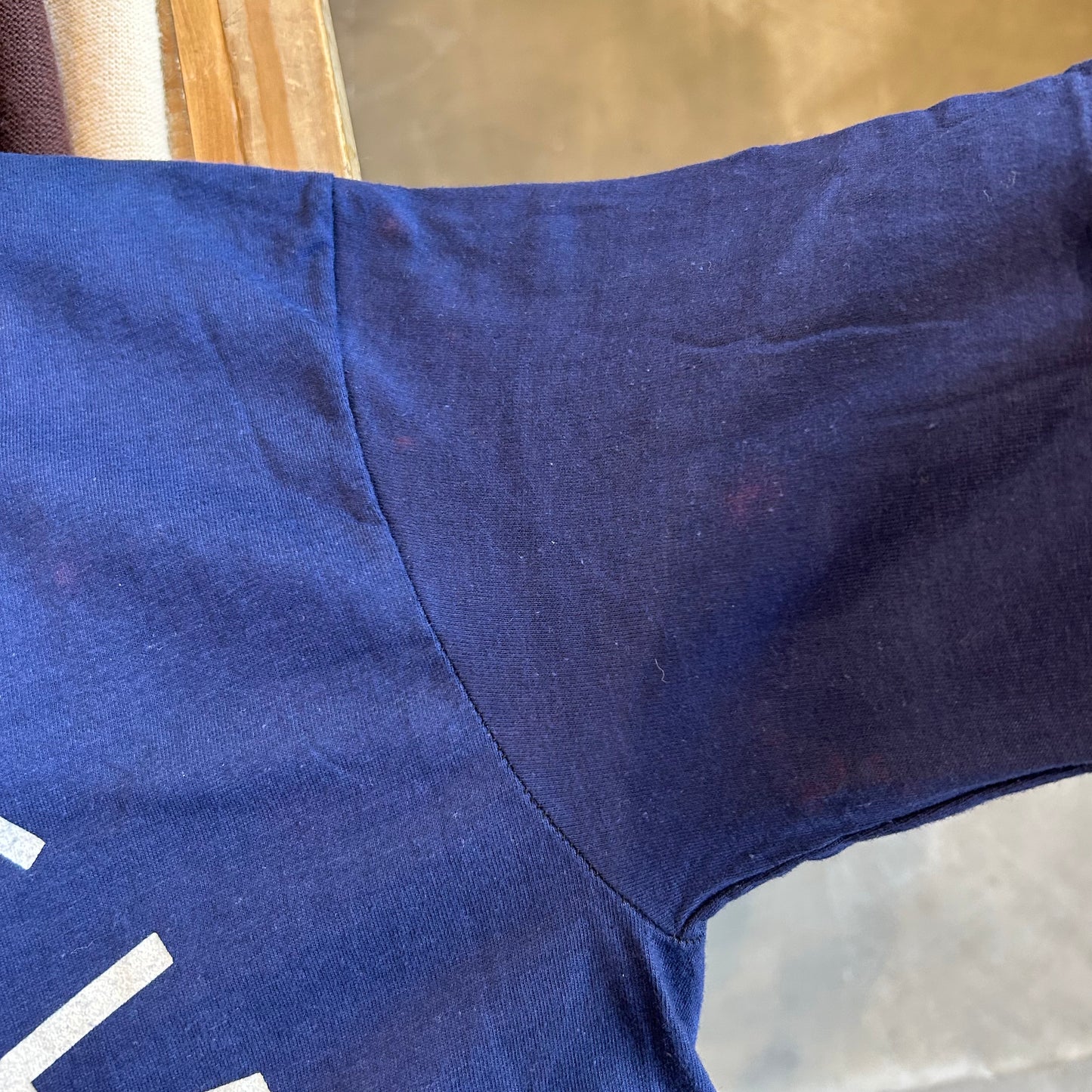 70's Hanes vice Drugs&the law ヒューストン大学 カレッジTシャツ紺色(L)/A6362T-SO