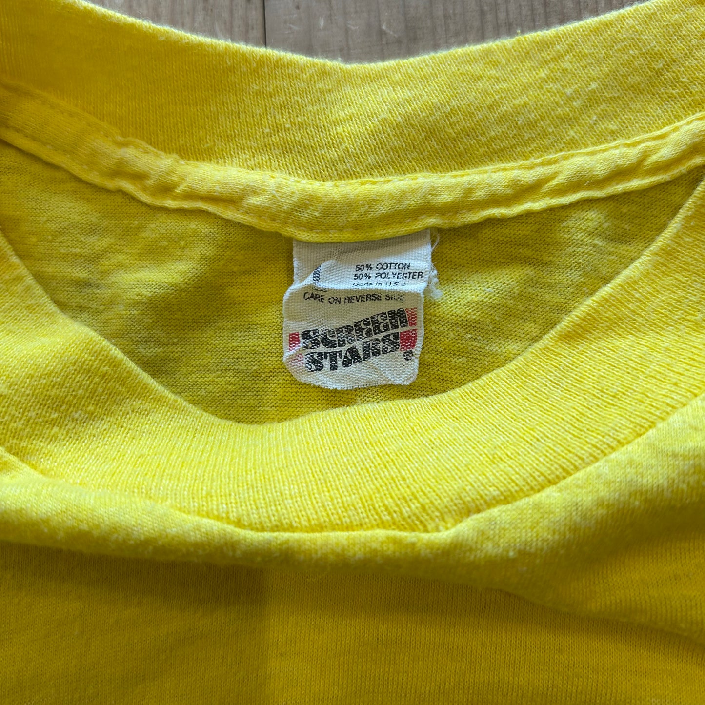 80's Screen Stars DAYS INN ホテル 企業Tシャツ 黄色(L)/A6363T-SO