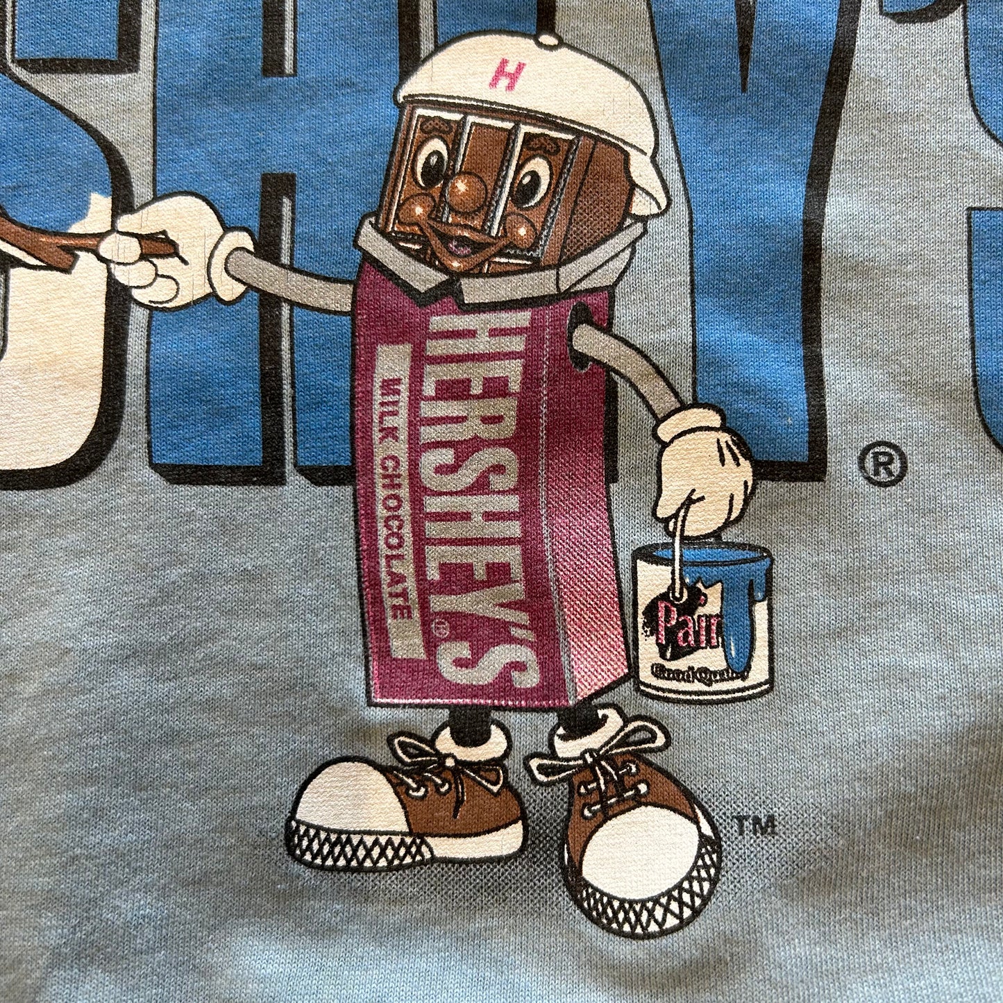 90's Hanes Hershey's Milk chocolate 企業Tシャツ 水色(XXL)/A3832T-S