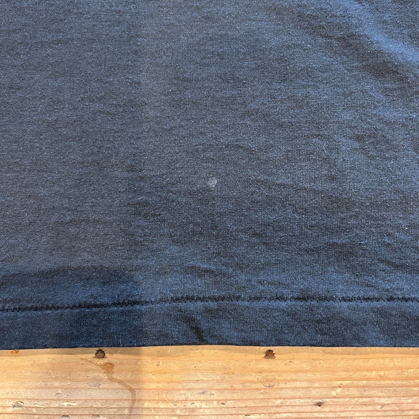 80's Hanes メッセージTシャツ シングルステッチ 黒(XL)B2807T-SO
