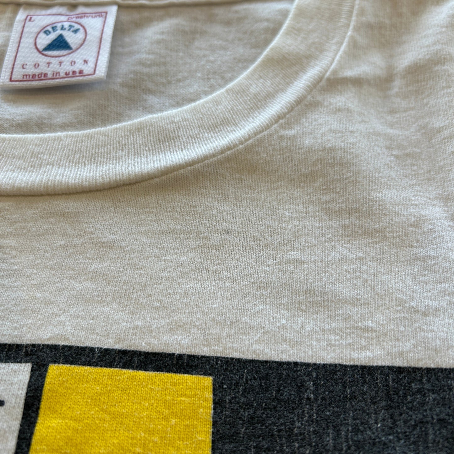 90's DELTA "FRED FLINTSTONE" Tシャツ ホワイト (L)/A7575T-SO