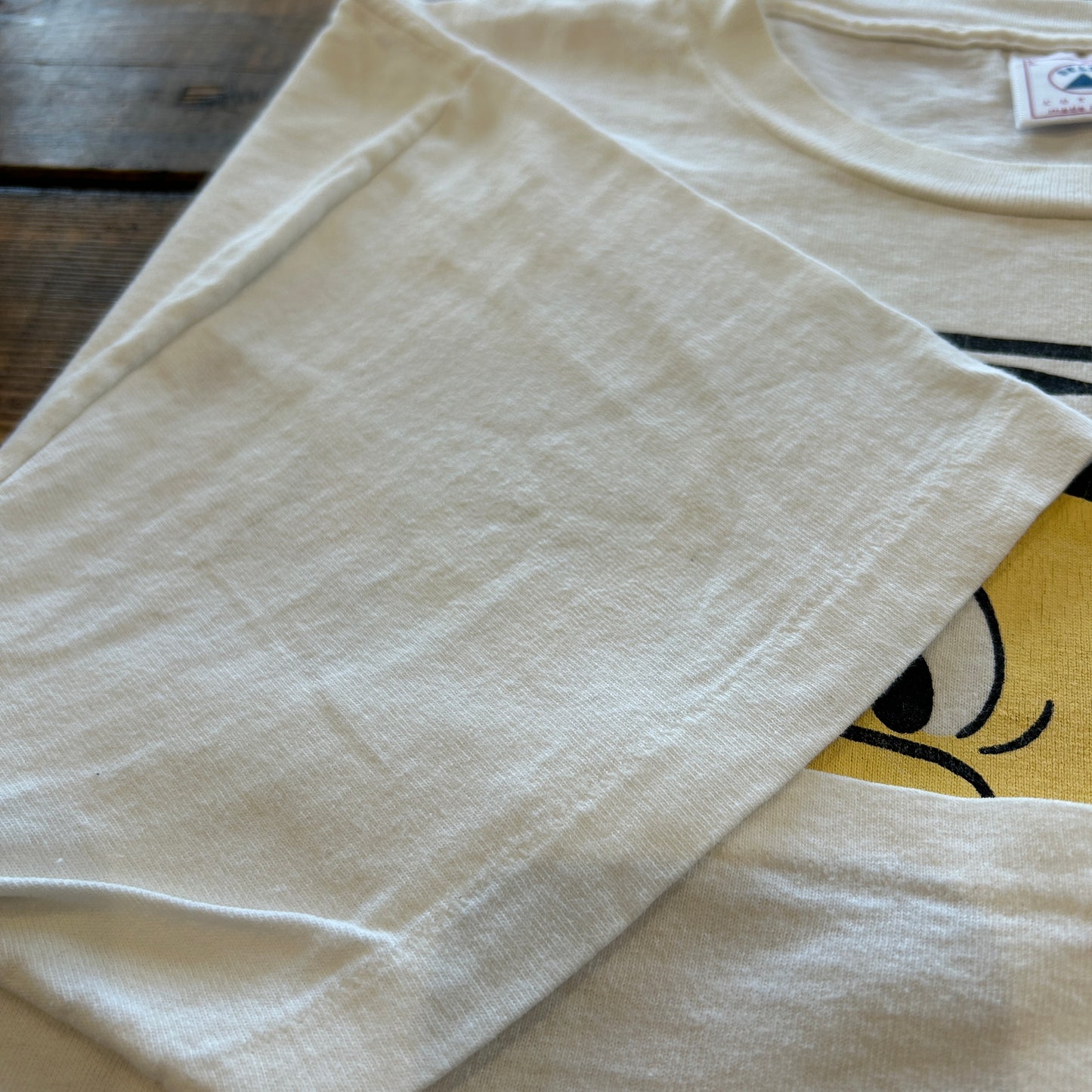 90's DELTA "FRED FLINTSTONE" Tシャツ ホワイト (L)/A7575T-SO