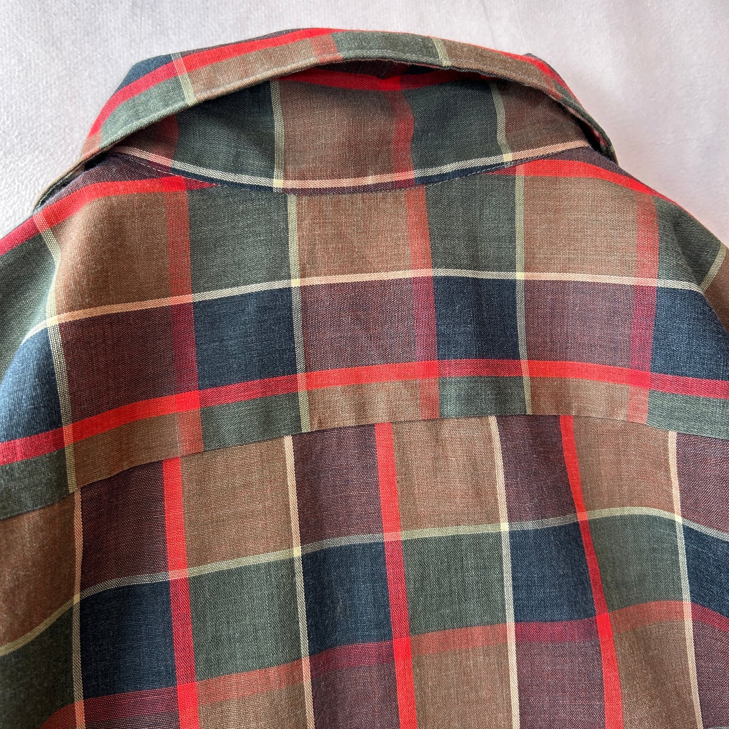 60's Van Heusen コットン/ポリ混紡 オープンカラーシャツ (L)/C0747SH-SO