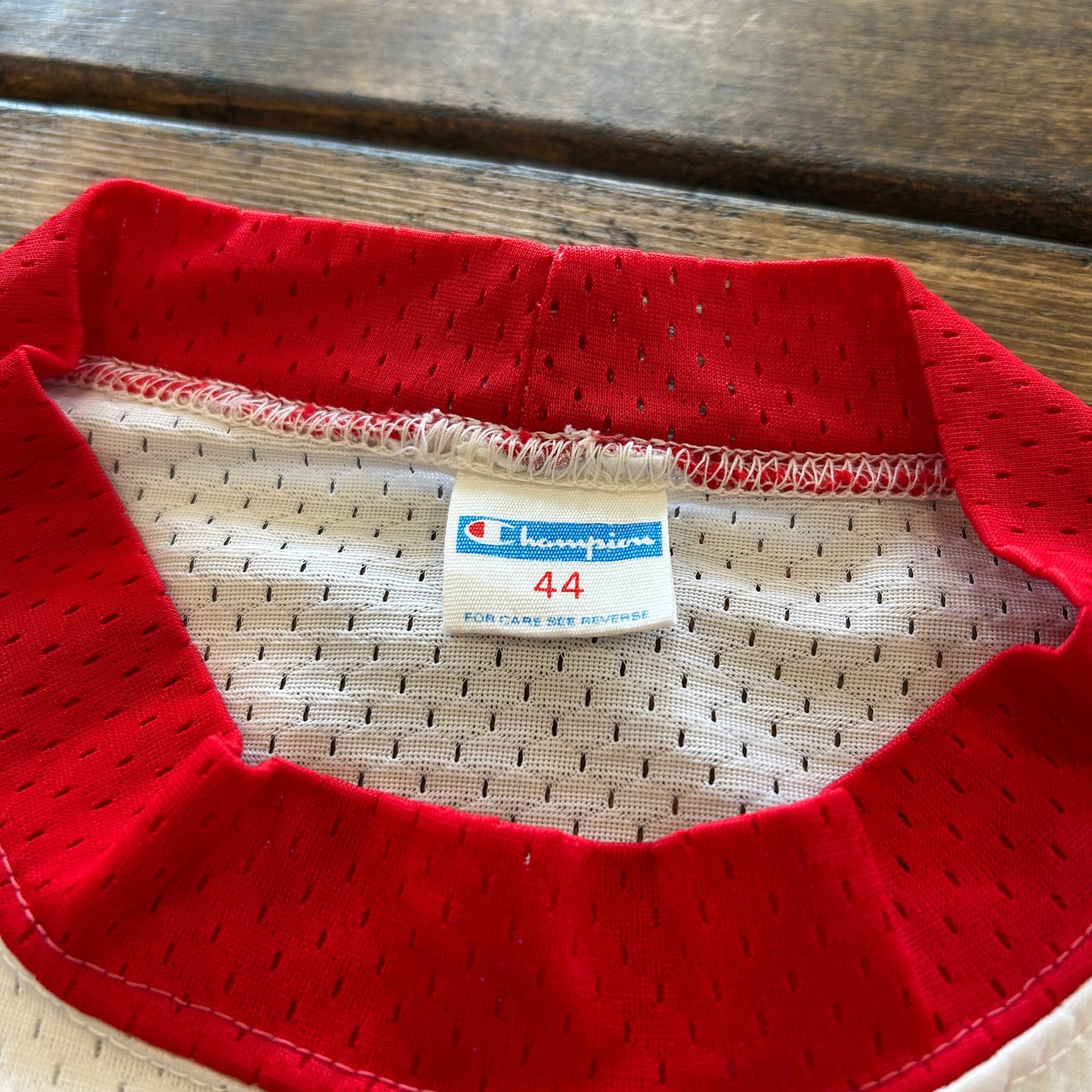 70's champion "HERITAGE STAFF" Tシャツ ホワイト (44)/A7560T-SO