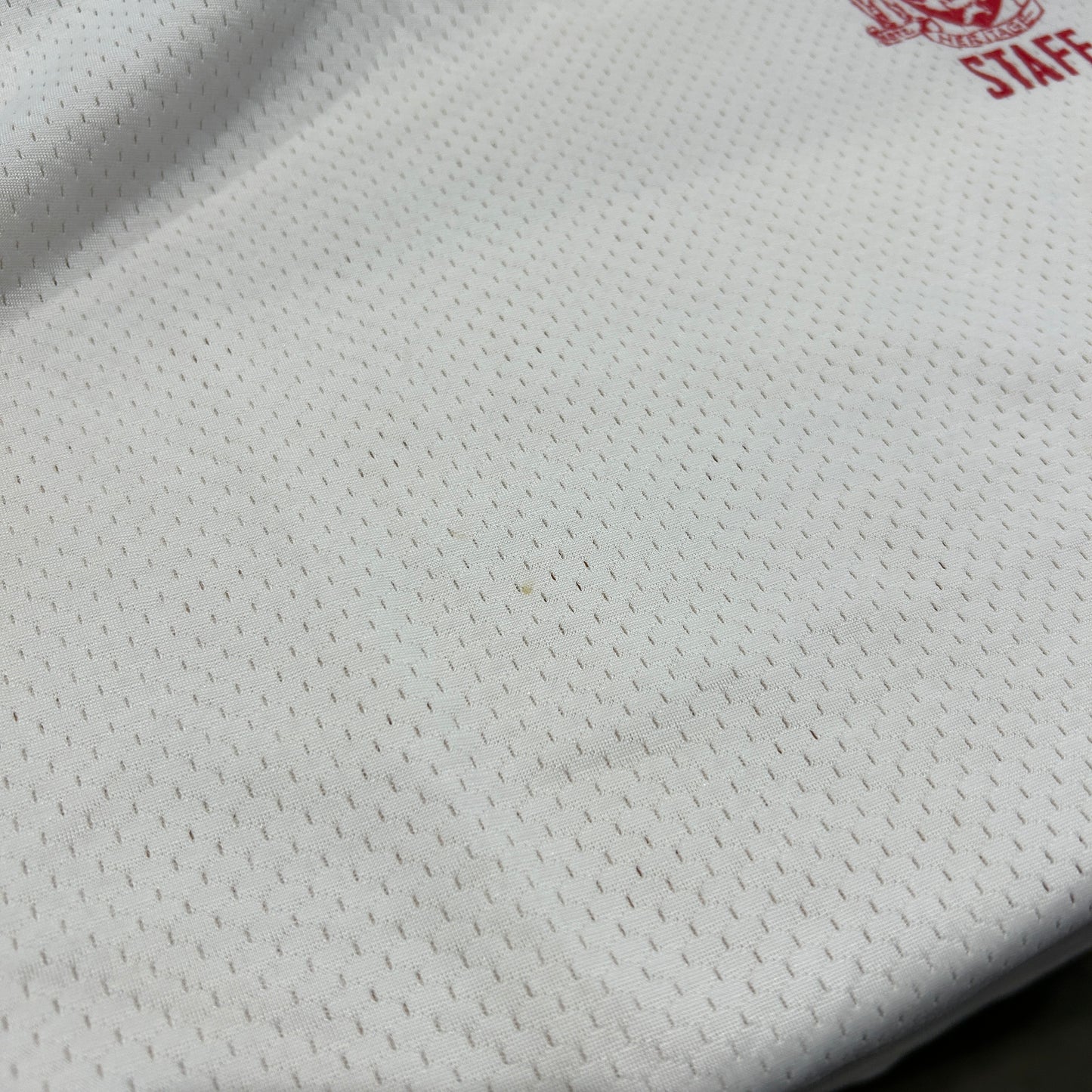 70's champion "HERITAGE STAFF" Tシャツ ホワイト (44)/A7560T-SO