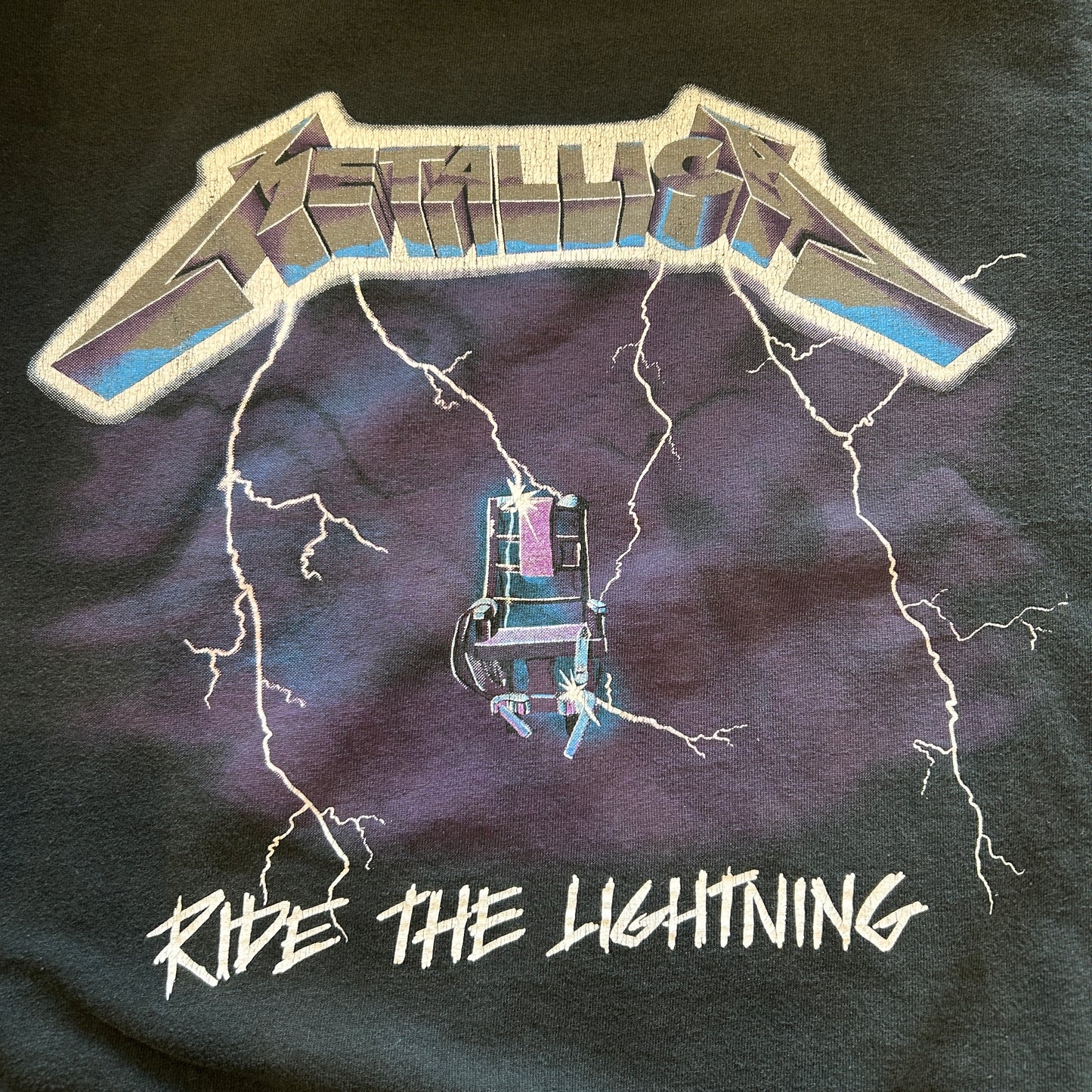00's Metallica メタリカ RIDE THE LIGHTNING Tシャツ DELTA 黒(M)A7613T-SO