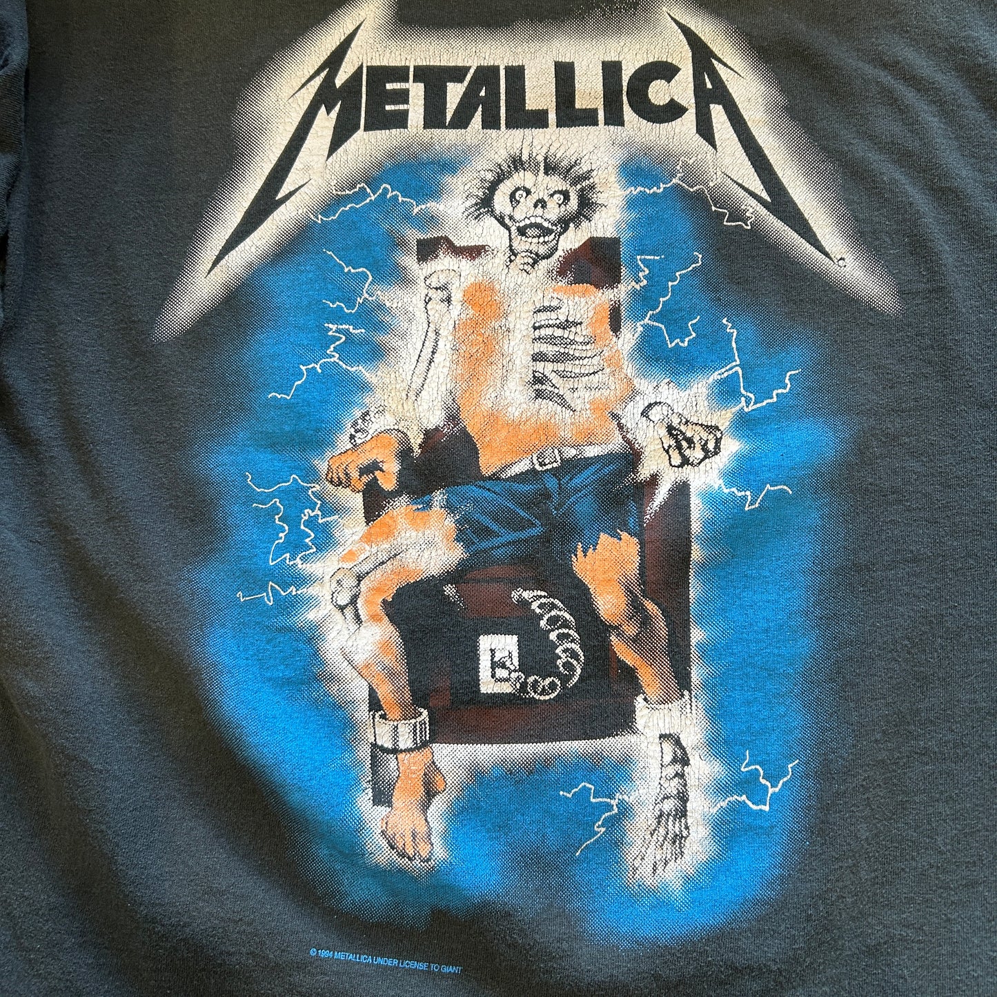 00's Metallica メタリカ RIDE THE LIGHTNING Tシャツ DELTA 黒(M)A7613T-SO