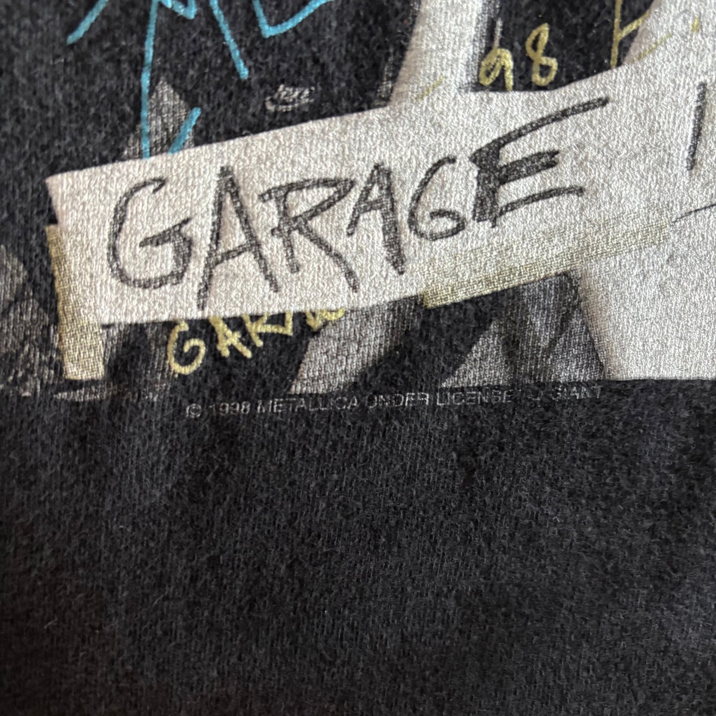 90's giant METALLICA GARAGE INC. アルバム ジャケ写 Tシャツ 黒 L /A4313T-SO