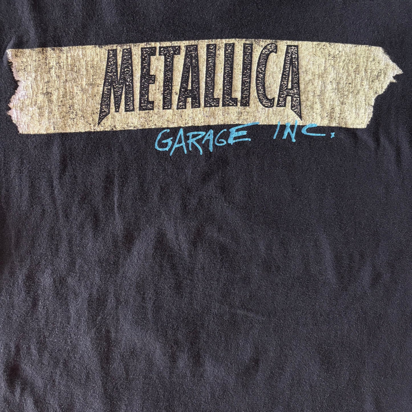 90's giant METALLICA GARAGE INC. アルバム ジャケ写 Tシャツ 黒 L /A4313T-SO