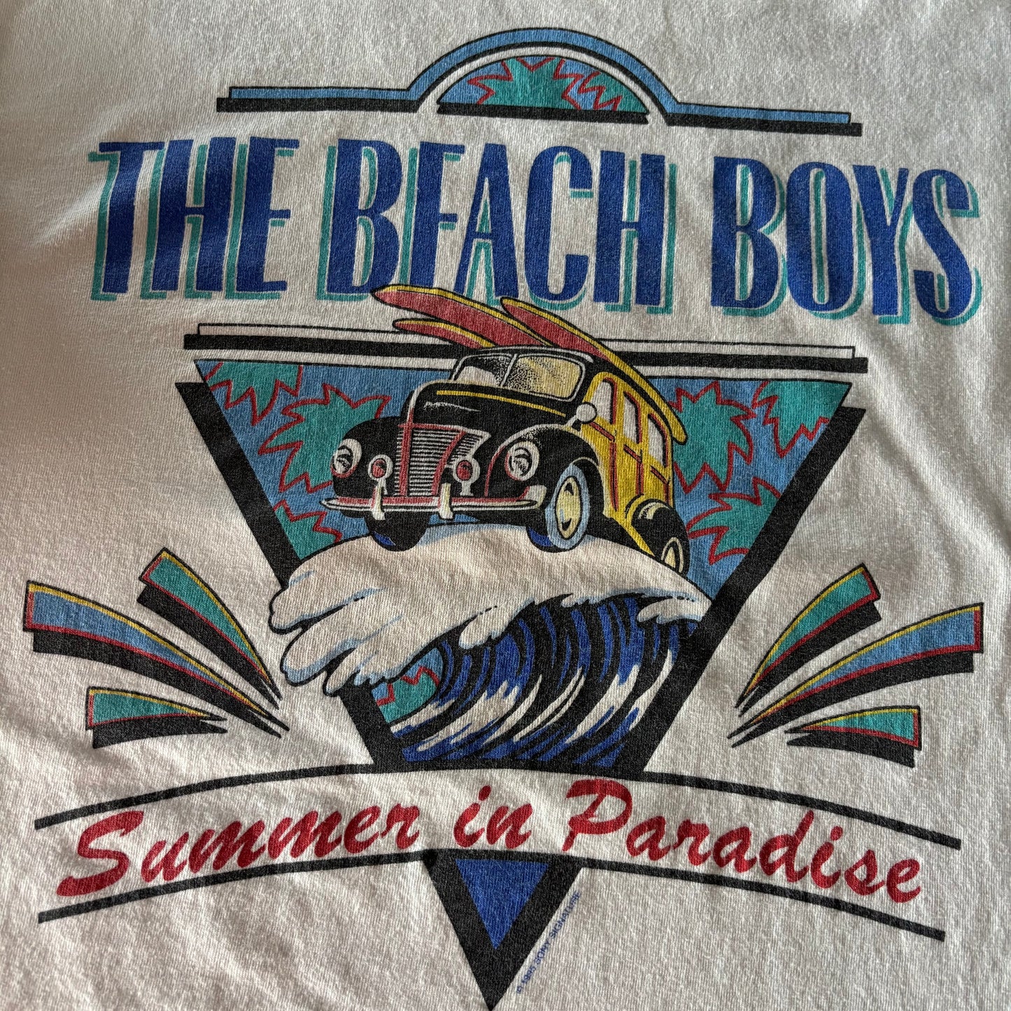 90's All Sport THE BEACH BOYS Summer in Paradise バンドTシャツ 白 L /A7504T-SO