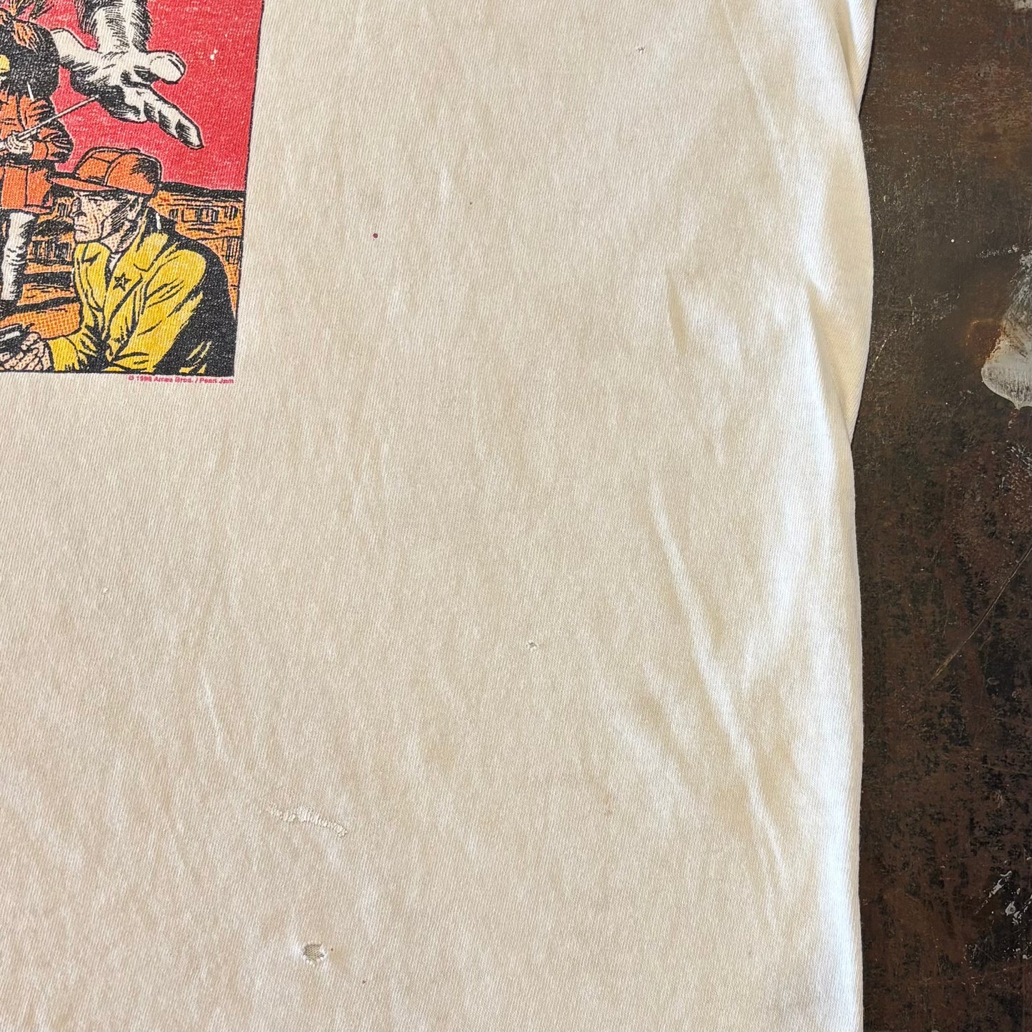 90's anvil PEARL JAM 1998 YIELD TOUR プリントTシャツ 白 L /A7503T-SO