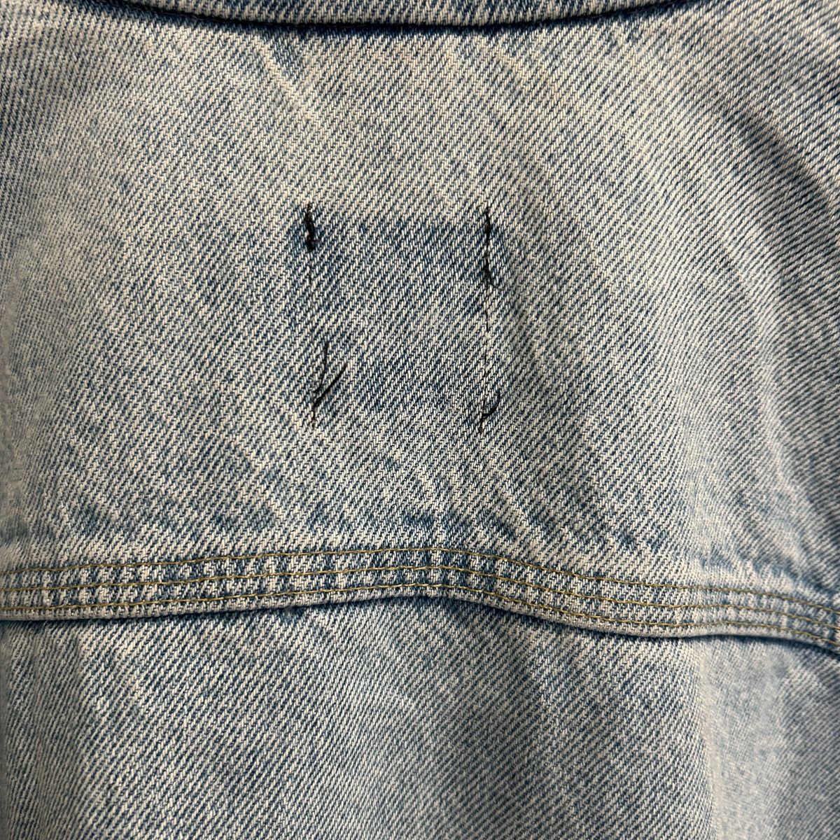 80's~ Carhartt カーハート デニムジャケット 青 (XL)/B3397J-SO