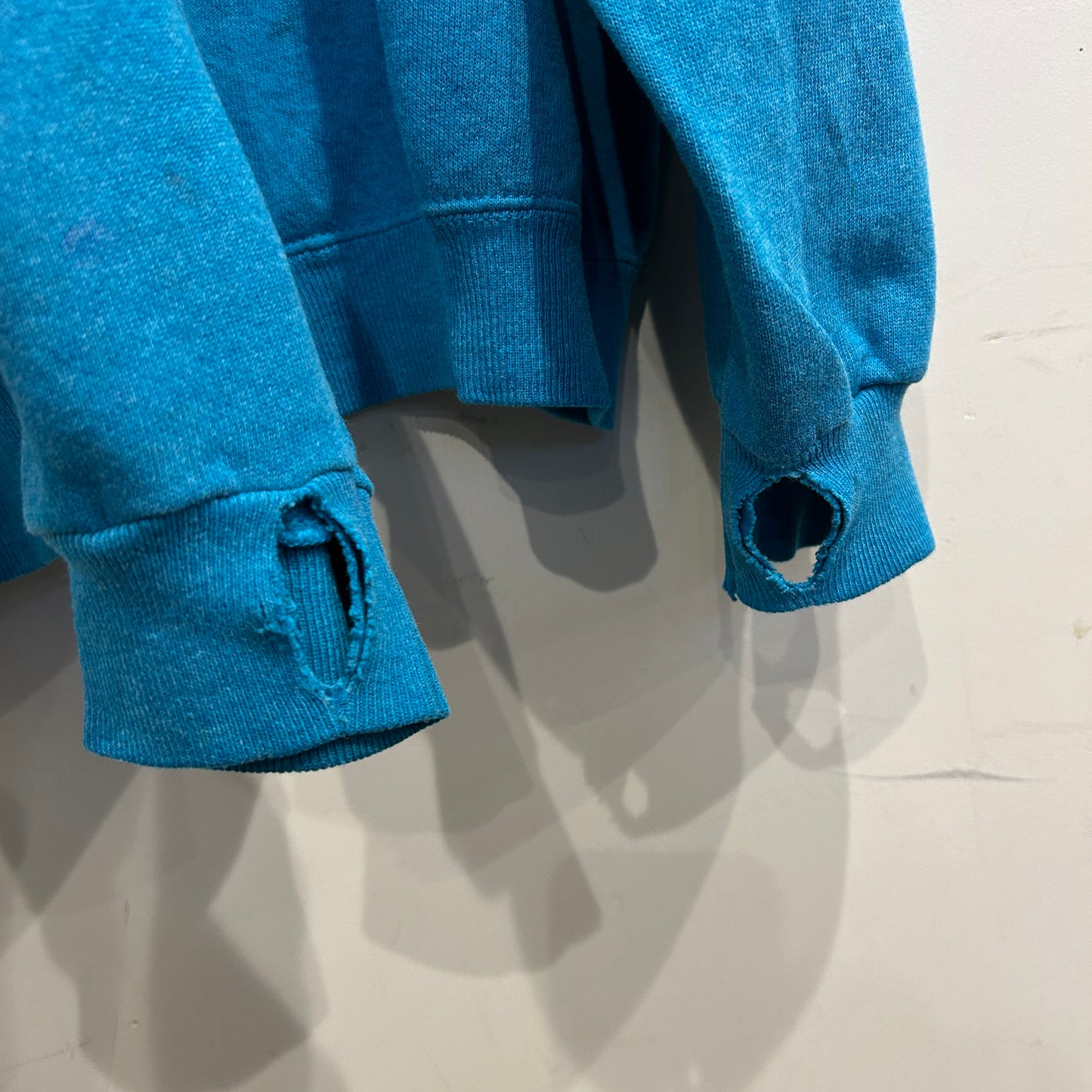 80's Harley Davidson ハーレー 発泡/ラバー両面プリントスウェット ターコイズ/A8411S-SO