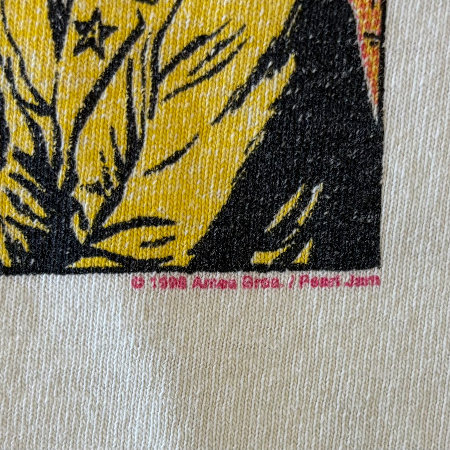 90's anvil PEARL JAM 1998 YIELD TOUR プリントTシャツ 白 L /A7503T-SO