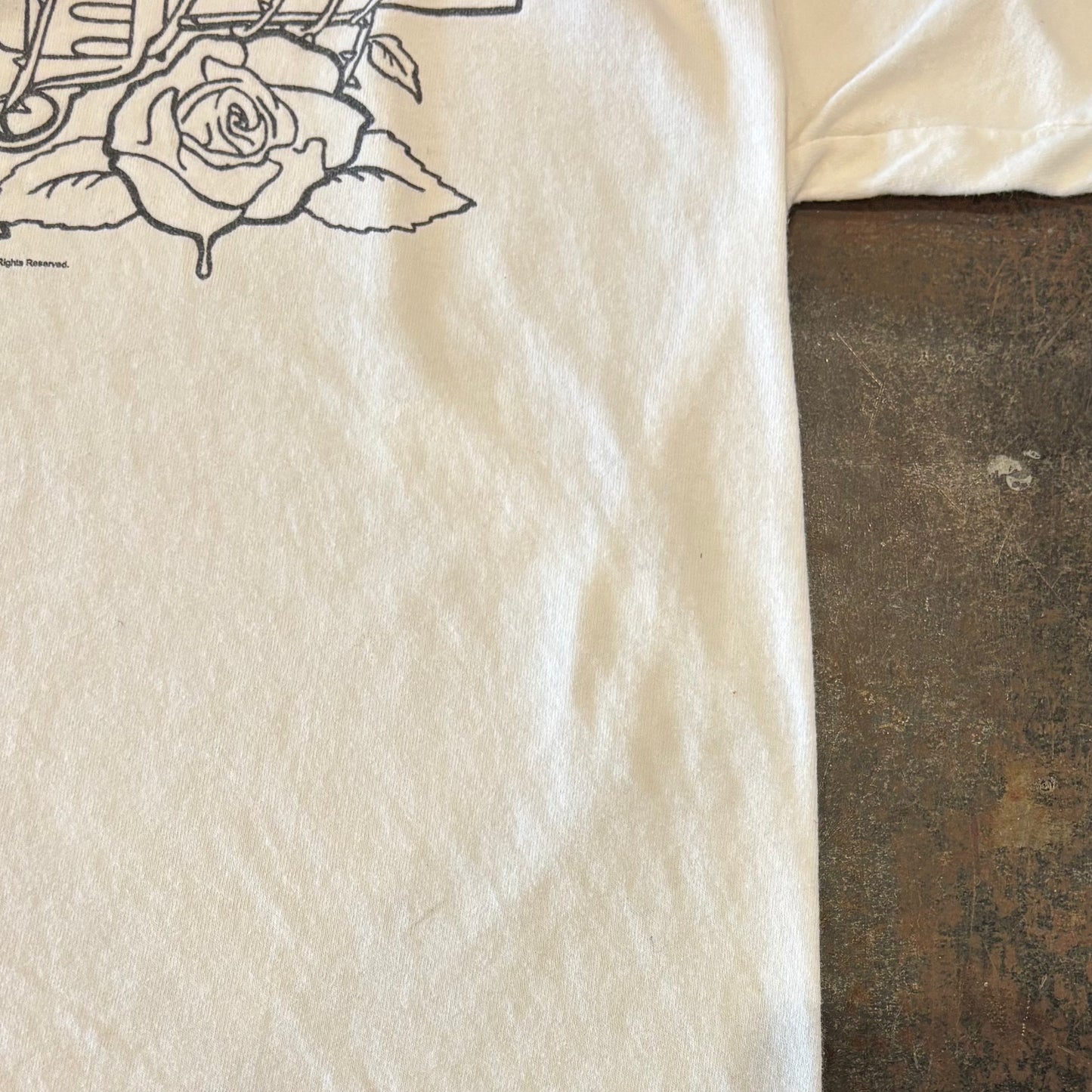 00's Hanes GUNS N' ROSES 文字プリントTシャツ 白 M /A6624T-SO