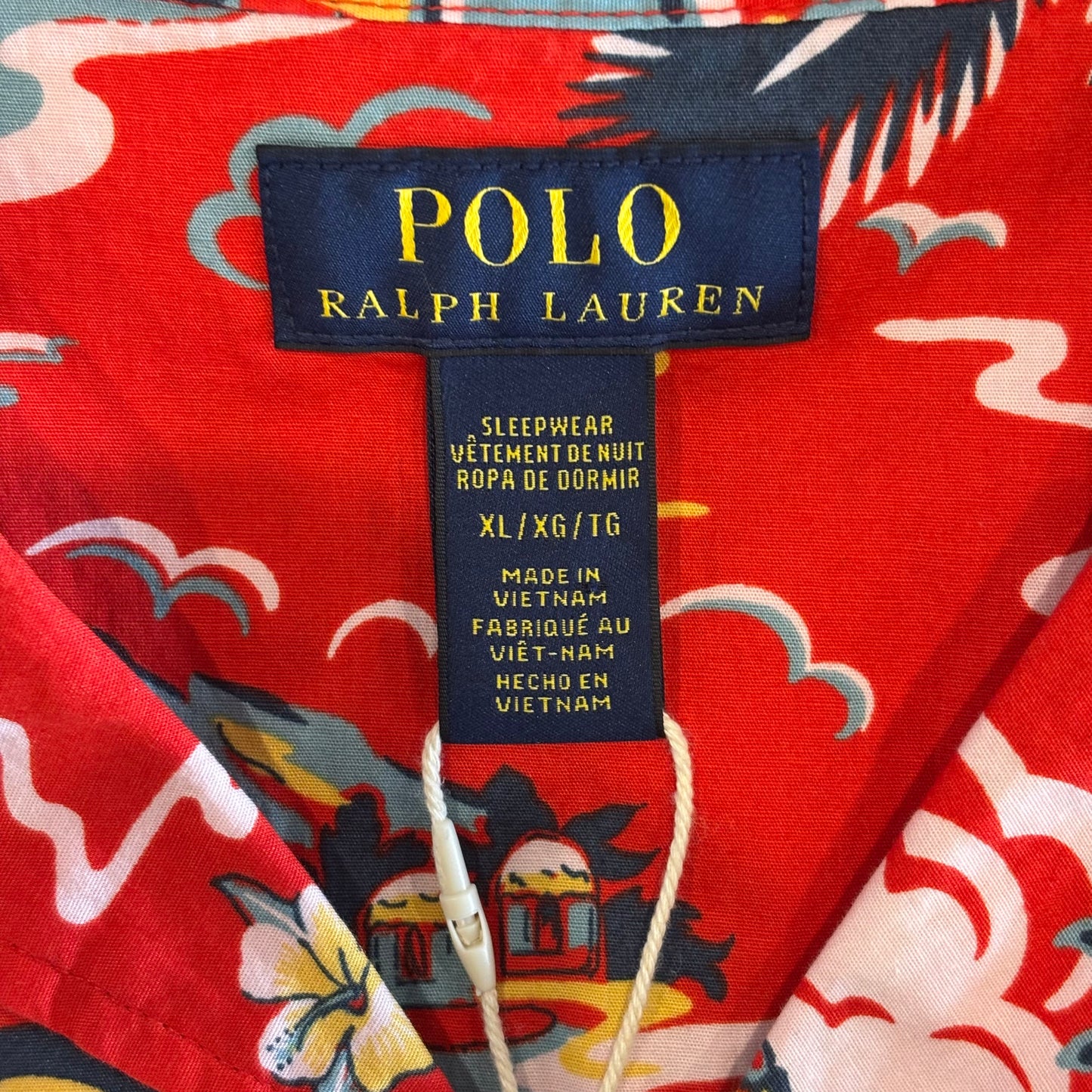 00's Polo Ralph Lauren アロハシャツ 赤 (XL)/A4389S-SO
