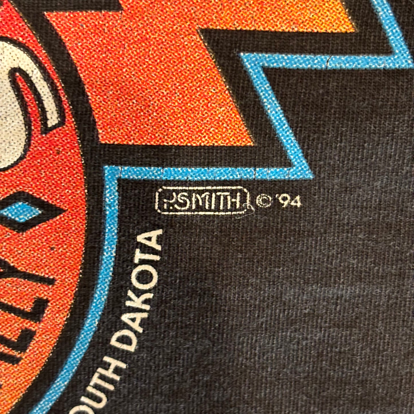 90's HARLEY-DAVIDSON"Sturgis94" Tシャツ シングルステッチ 黒(L)/A3052T-SO