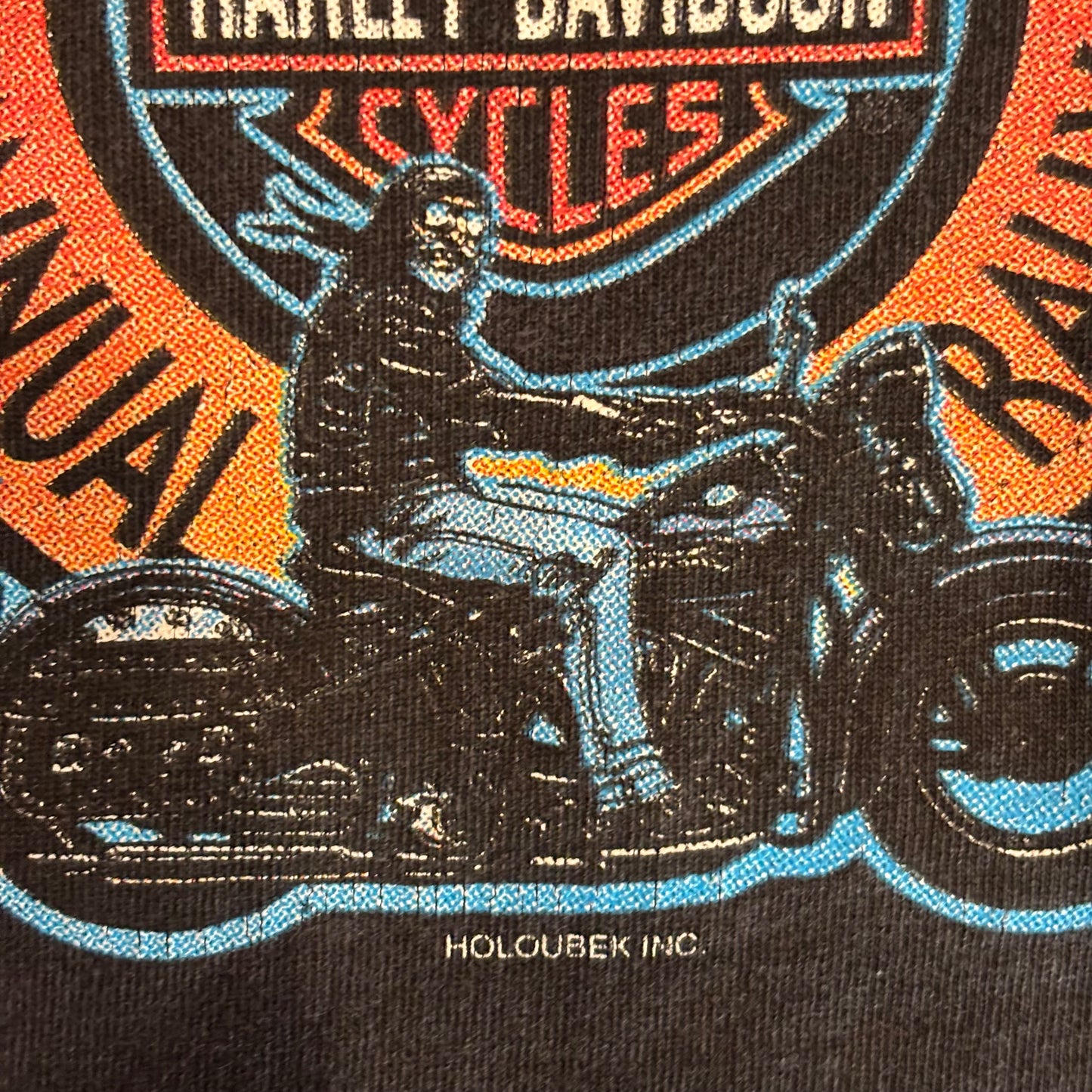 90's HARLEY-DAVIDSON"Sturgis94" Tシャツ シングルステッチ 黒(L)/A3052T-SO