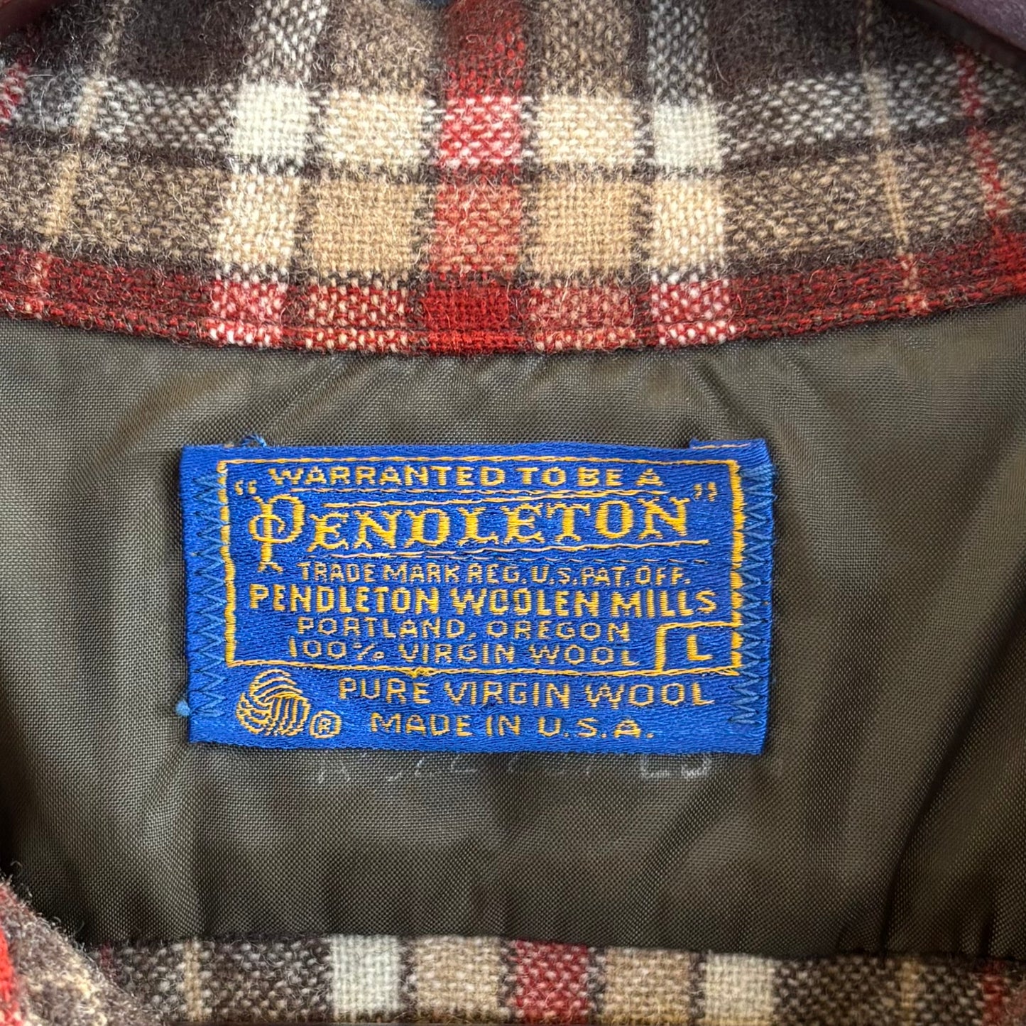 70’s PENDLETON ボードシャツ ブラウン (L)/A1650SH-SO
