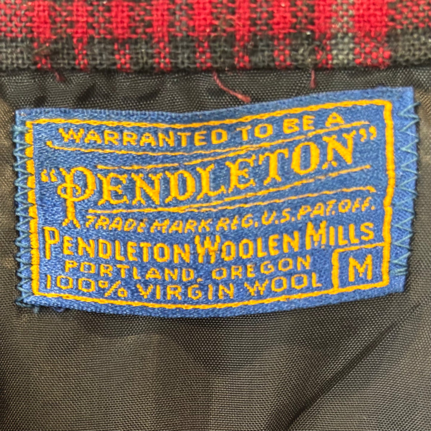 80’s PENDLETON ウールシャツ レッド (M)/A5553SH-SO