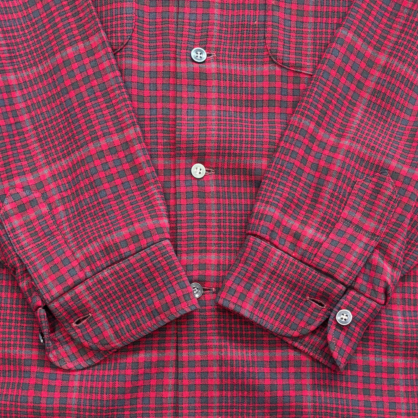 80’s PENDLETON ウールシャツ レッド (M)/A5553SH-SO