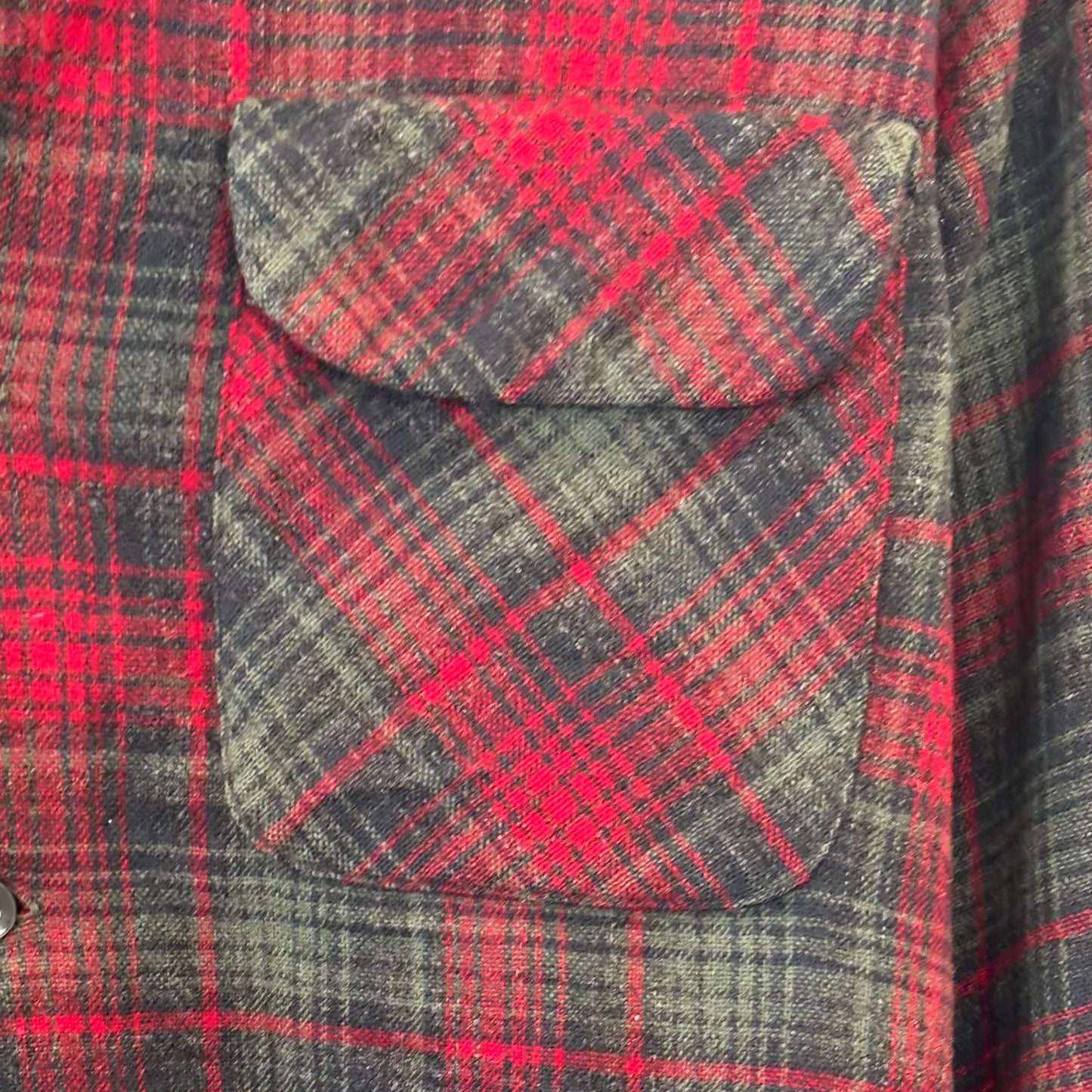 50’s PENDLETON ボードシャツ レッド ダークグリーン (S)/A5077SH-SO