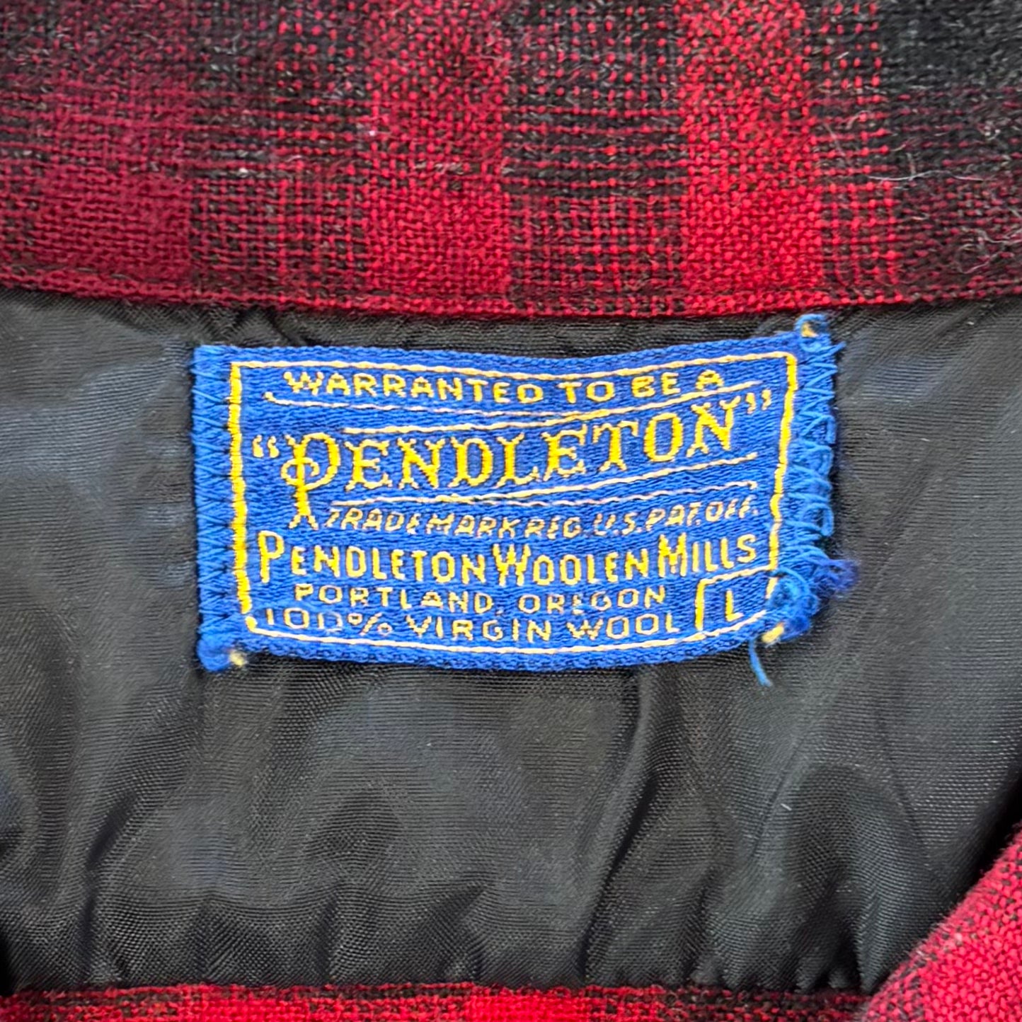 50’s PENDLETON ボードシャツ レッド (L)/A6038SH-SO