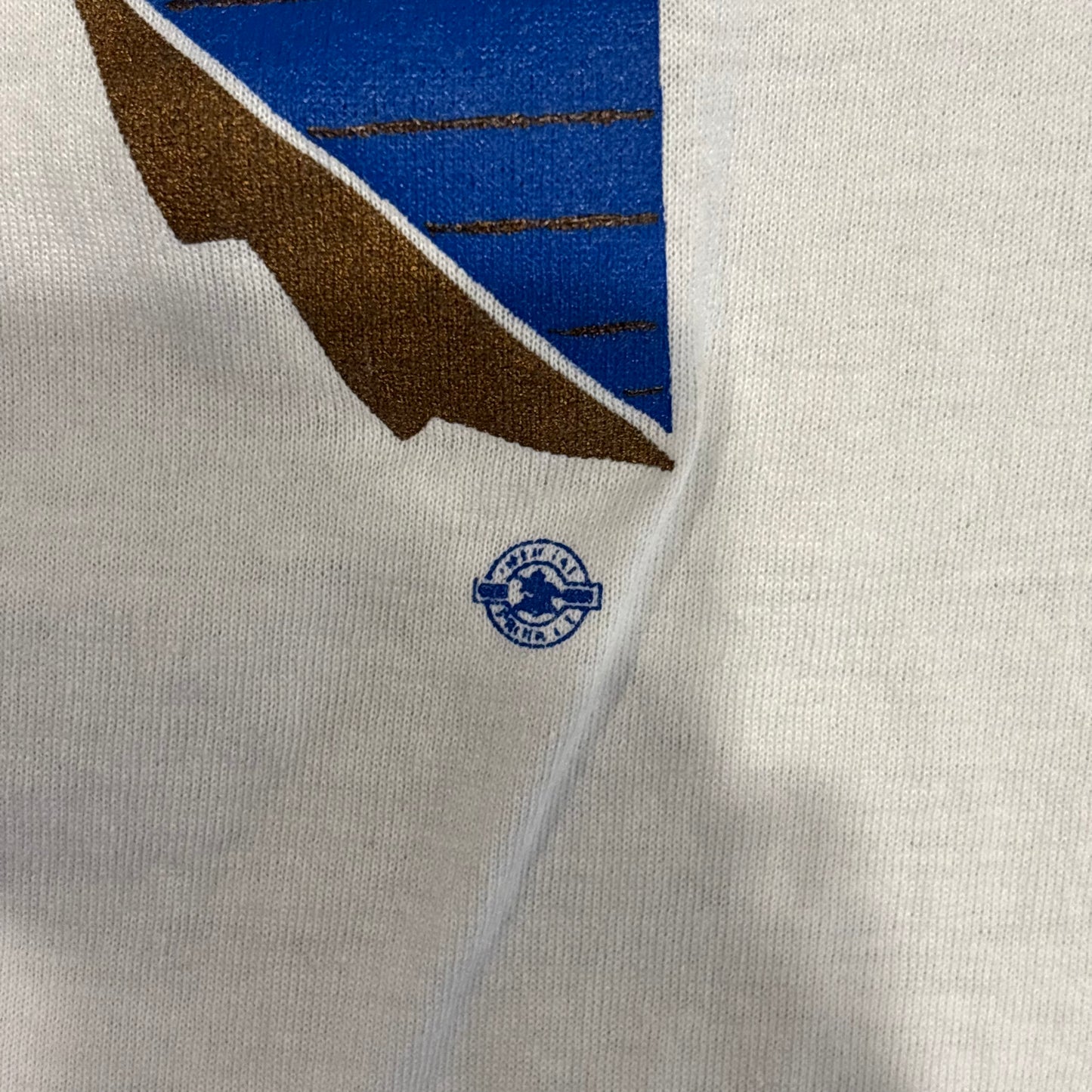 80's SCREEN STARS BUSCH ブッシュ アルコール リンガーTシャツ 白 (L)/B2798T0-SO