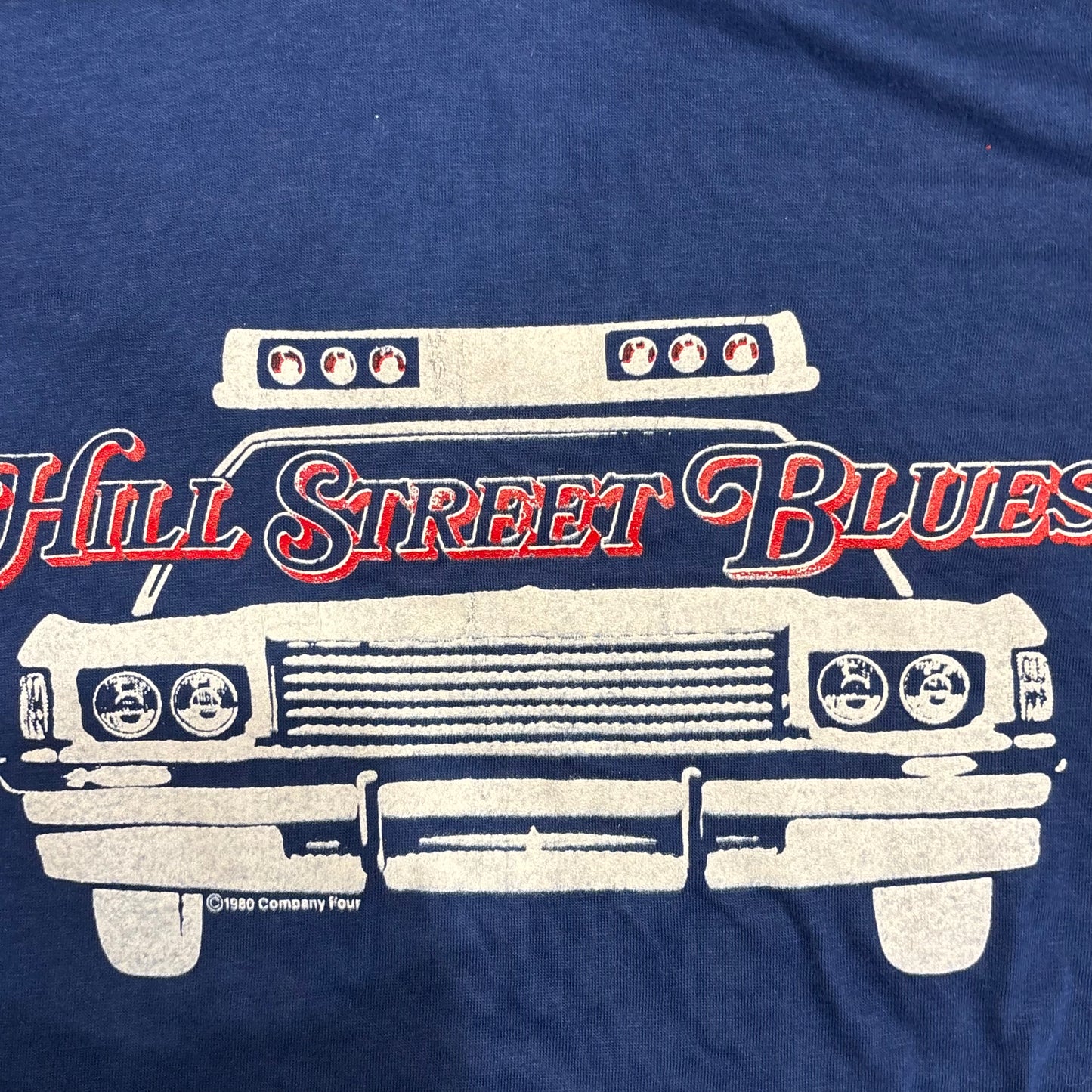 80's Hanes "HILL STREET BLUES" ドラマTシャツ 青 (L)/A7266T-SO