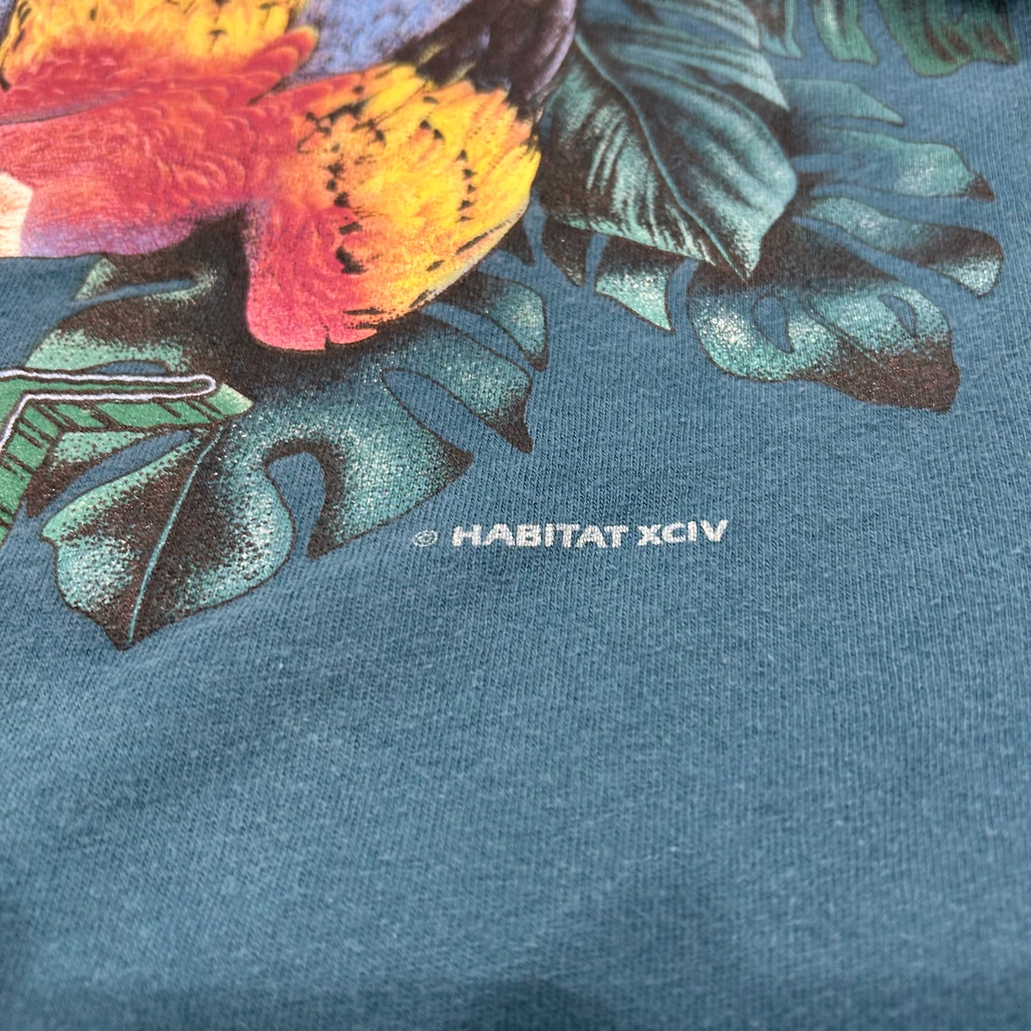 90's "WAKE UP TO THE RAINFOREST" T-shirt (XL)/A2120T-SO