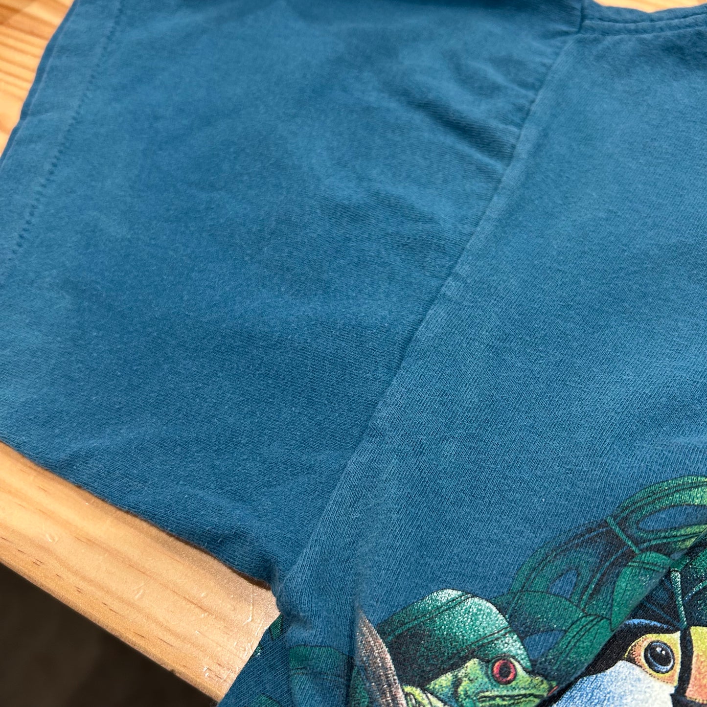 90's "WAKE UP TO THE RAINFOREST" T-shirt (XL)/A2120T-SO