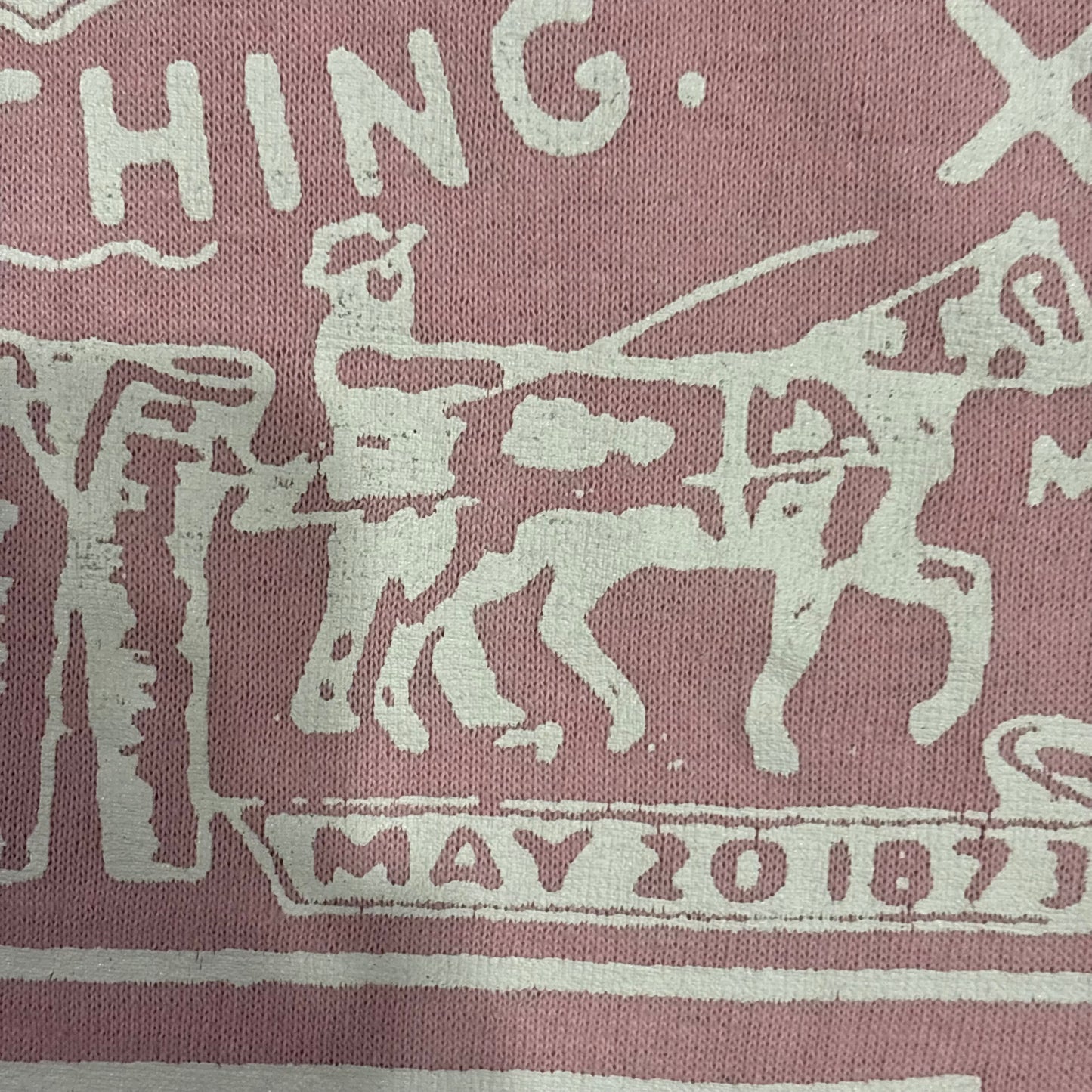 80's HEF-T Levi's リーバイス ロゴTシャツ ピンク (L) /A7269T-SO