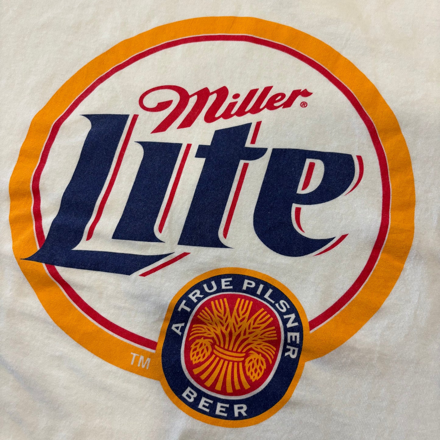 90's DELTA miller Lite 企業プリントTシャツ 白 XL /B2767T-SO