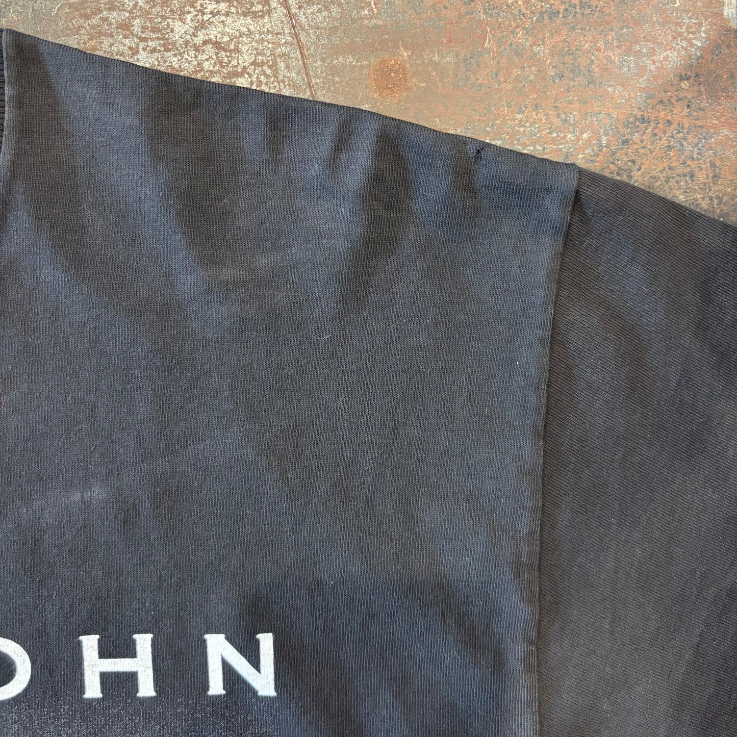 90's Sports wear ELTON JOHN ツアーTシャツ 黒 L /A7459T-SO