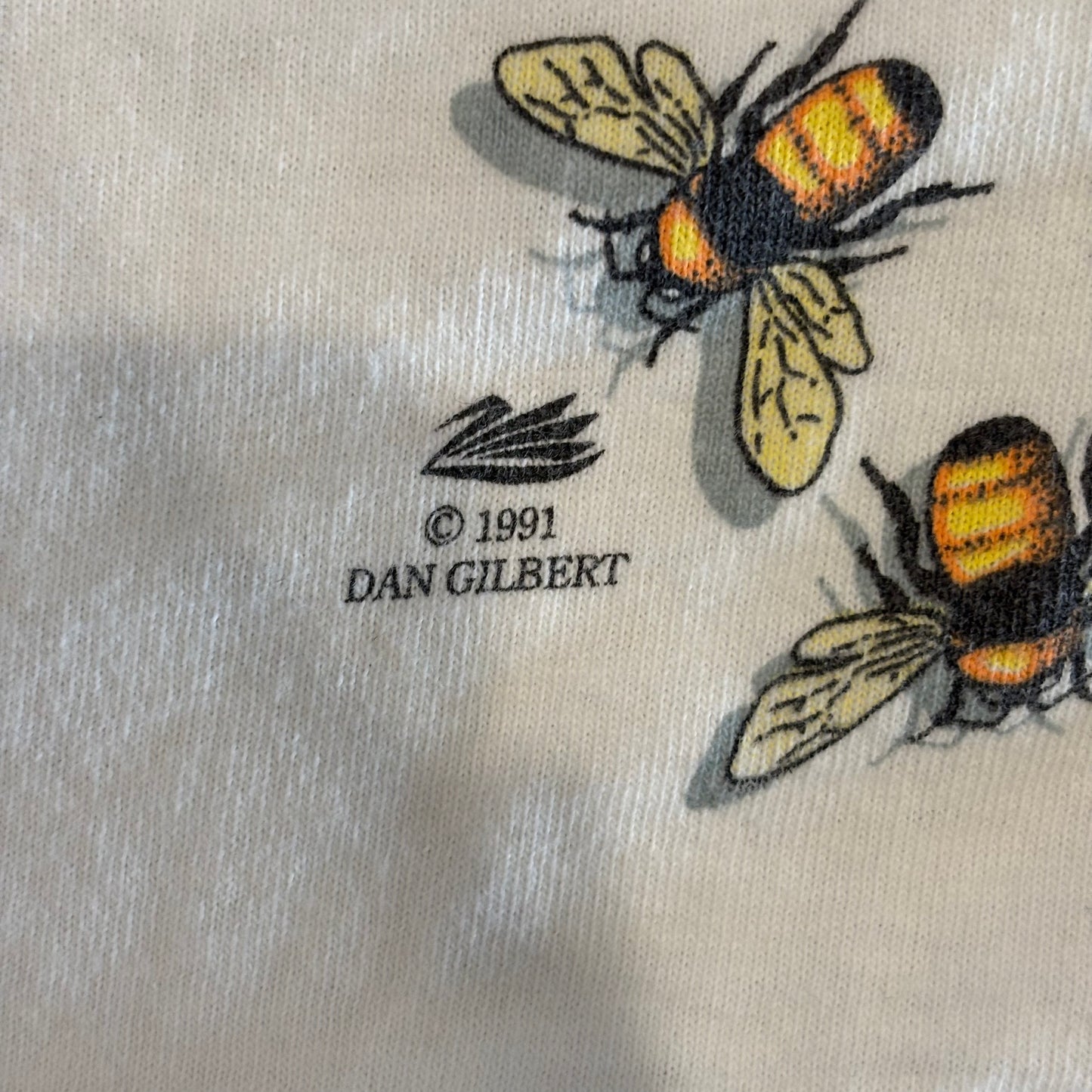 90's Fruit of the loom The Nature Company 昆虫 ハチ Tシャツ 白 (L)/B2581T-SO