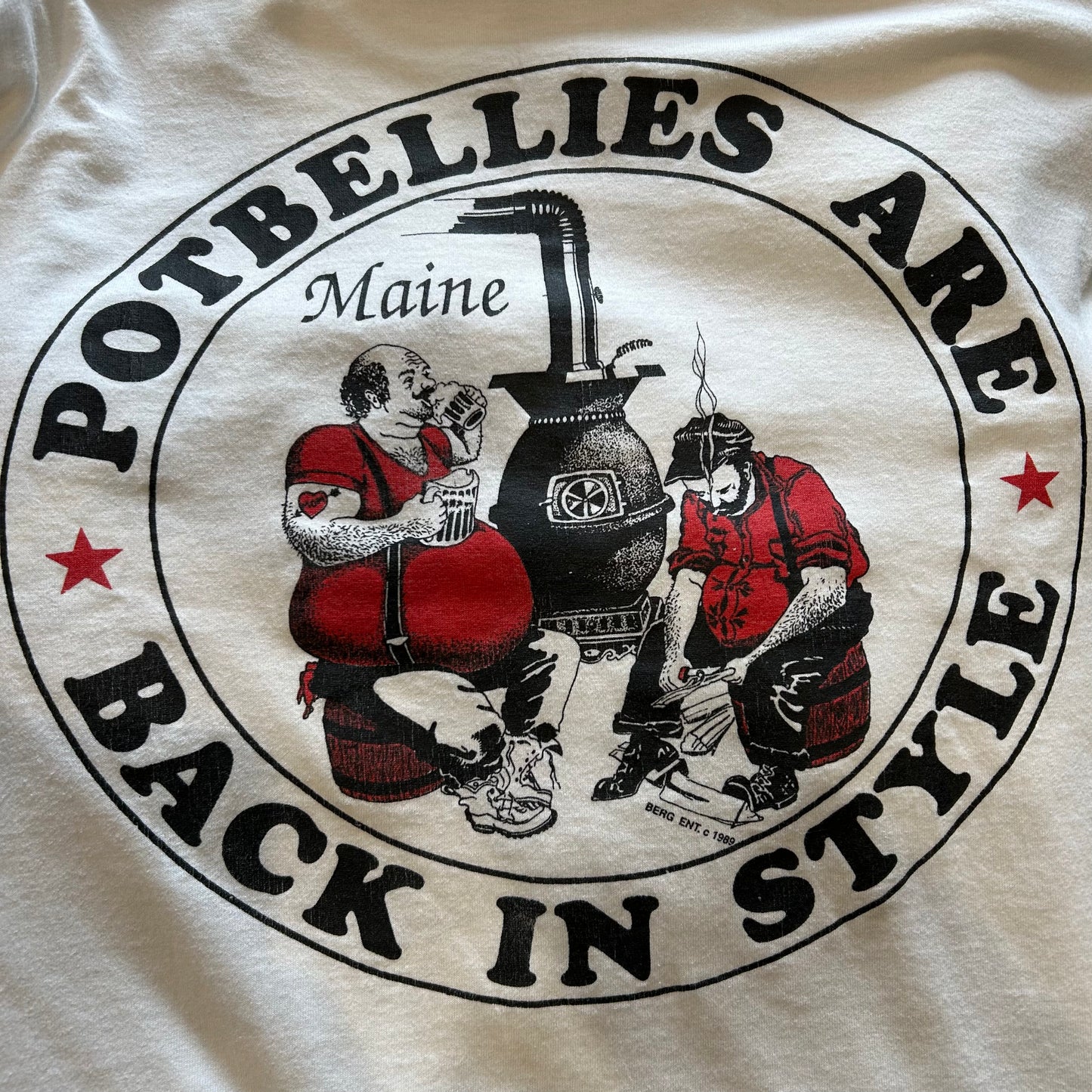 90's Fruit of The Loom Potbellies Are Back In Style Tシャツ 白(XL)/A6402T-SO