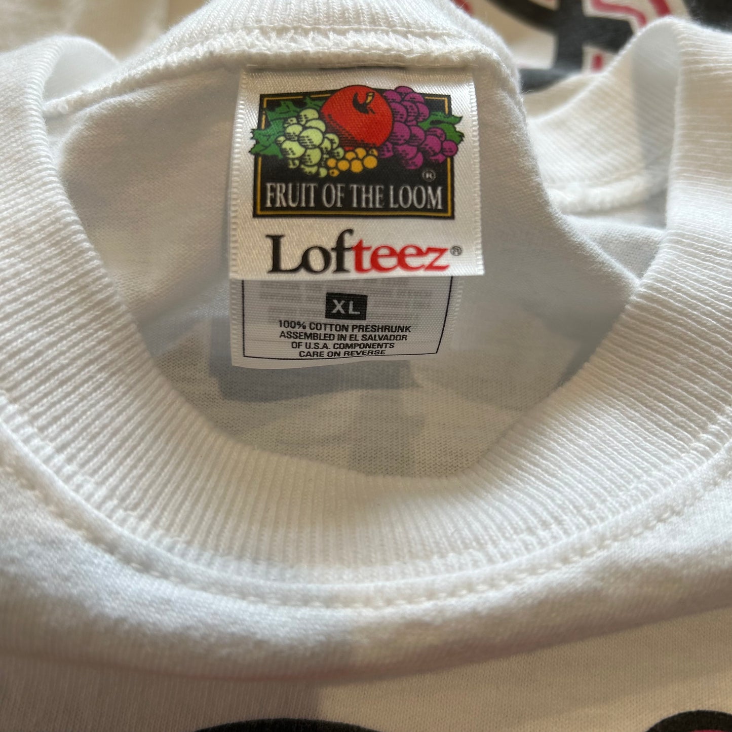 00's Fruit of The Loom Lofteez 企業Tシャツ 白(XL)/A6441T-SO