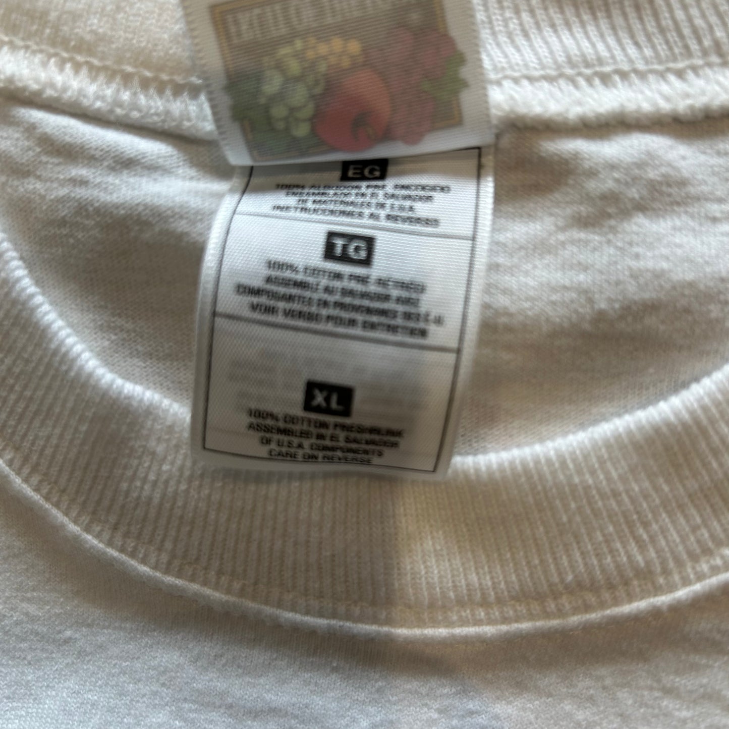 00's Fruit of The Loom Lofteez 企業Tシャツ 白(XL)/A6441T-SO