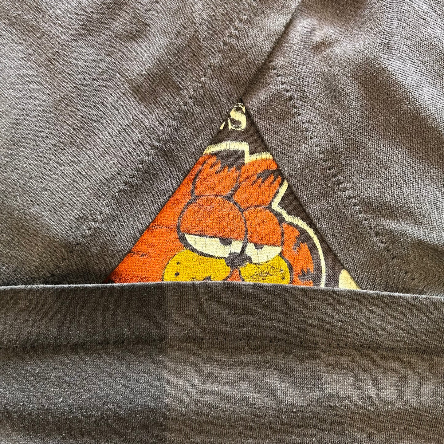 80's Miller ガーフィールド Tシャツ ビール企業Tシャツ 黒(サイズ不明)/A6391T-SO