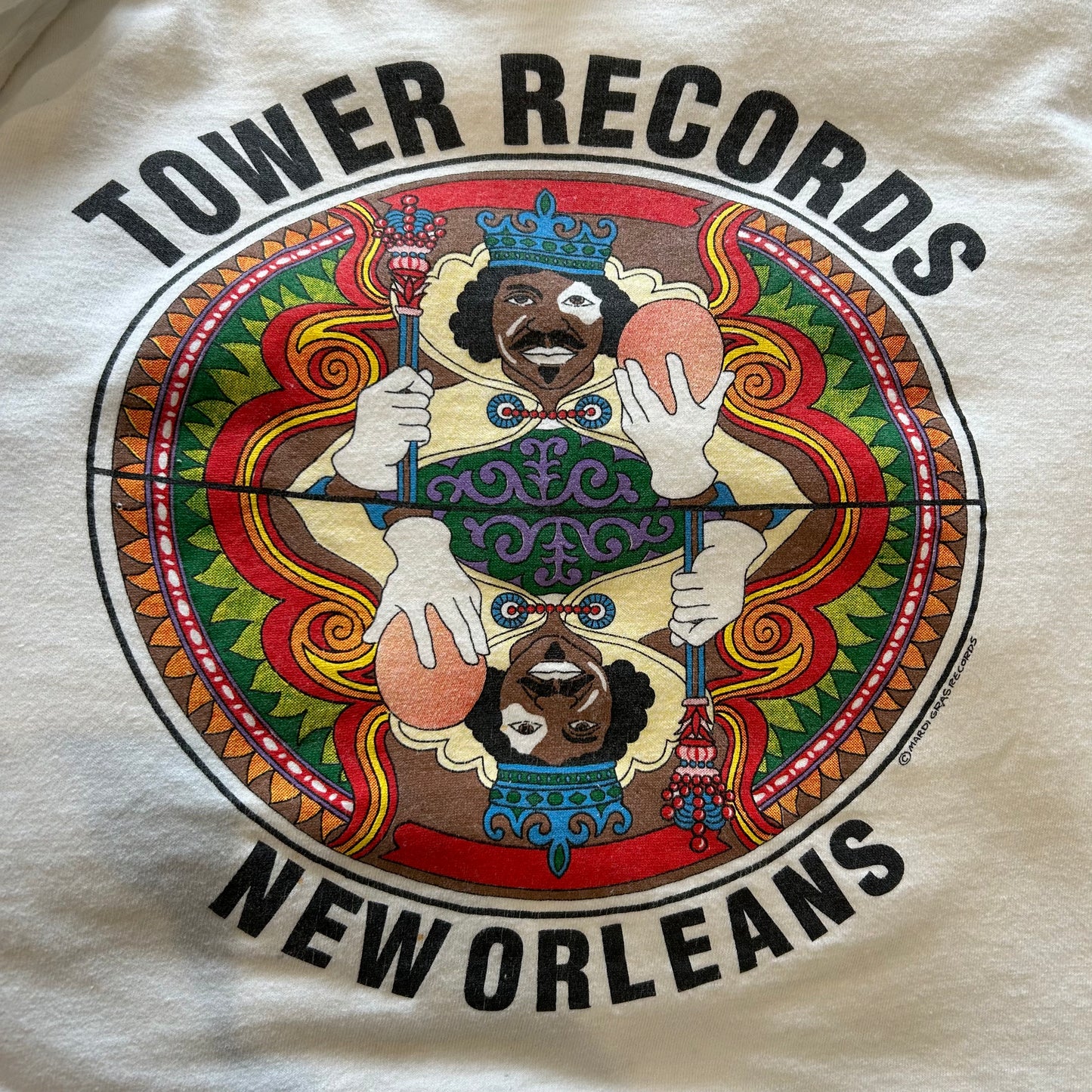 90's SOF Tee TOWER RECORDS NEW ORLEANS タワレコTシャツ 白(L)/A6410T-SO