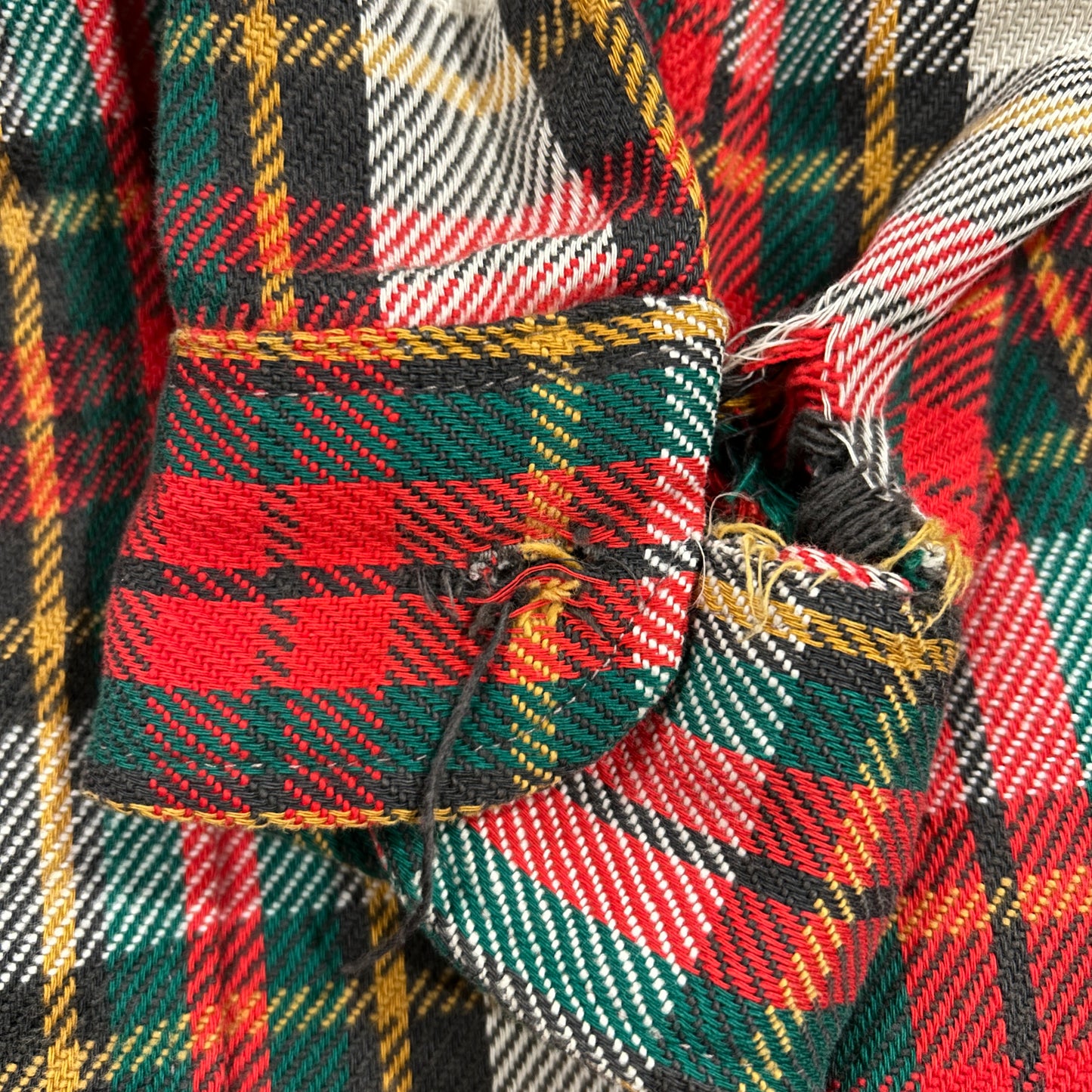 70's BIG MAC JC penny ヘビーネルシャツ 赤黒白緑黄 (XL)/B2910S-SO